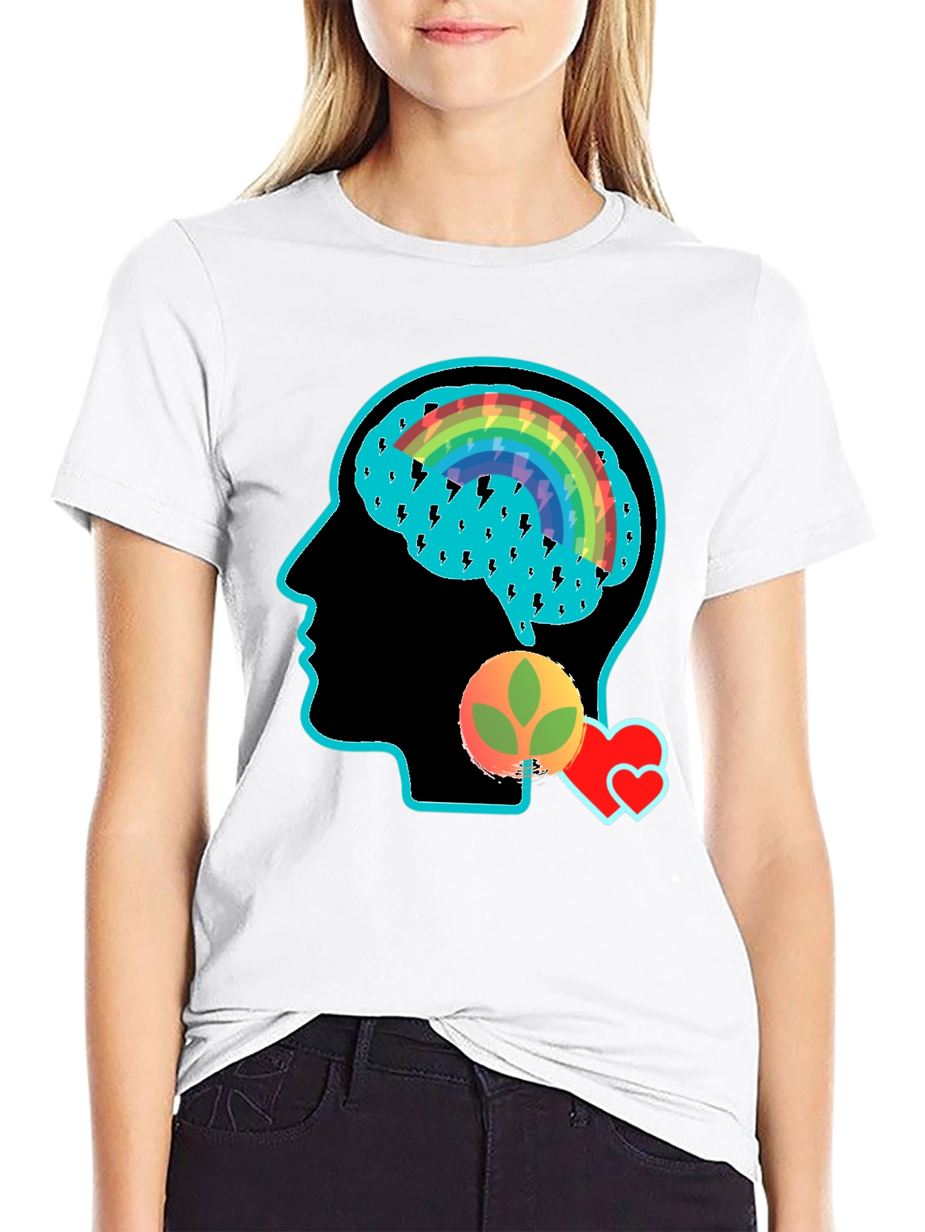 Black Creative Mind Graphic Tee - Black T-Shirt view 9