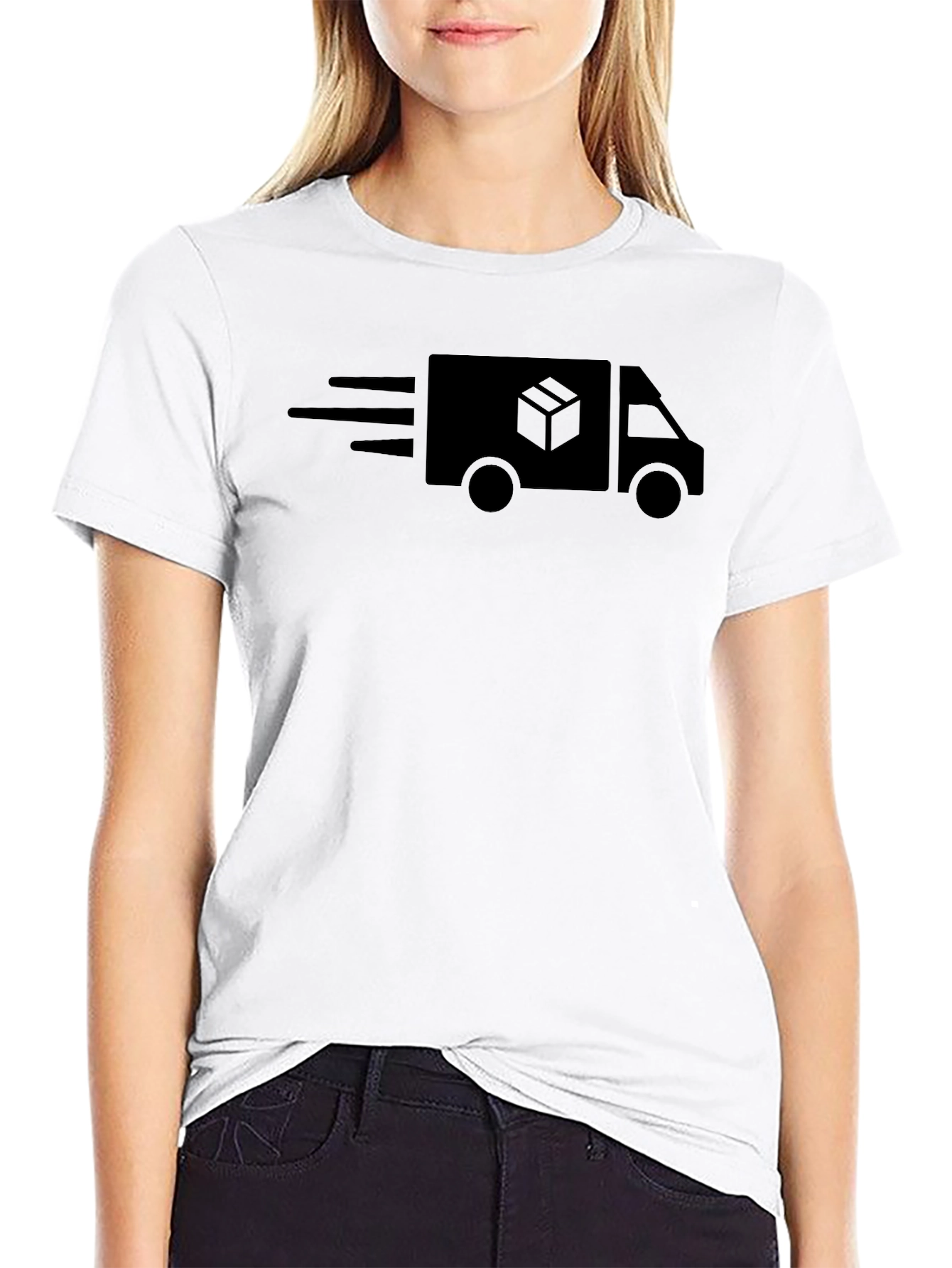 Black Express Delivery Black Graphic Tee - Fast Shipping view 9