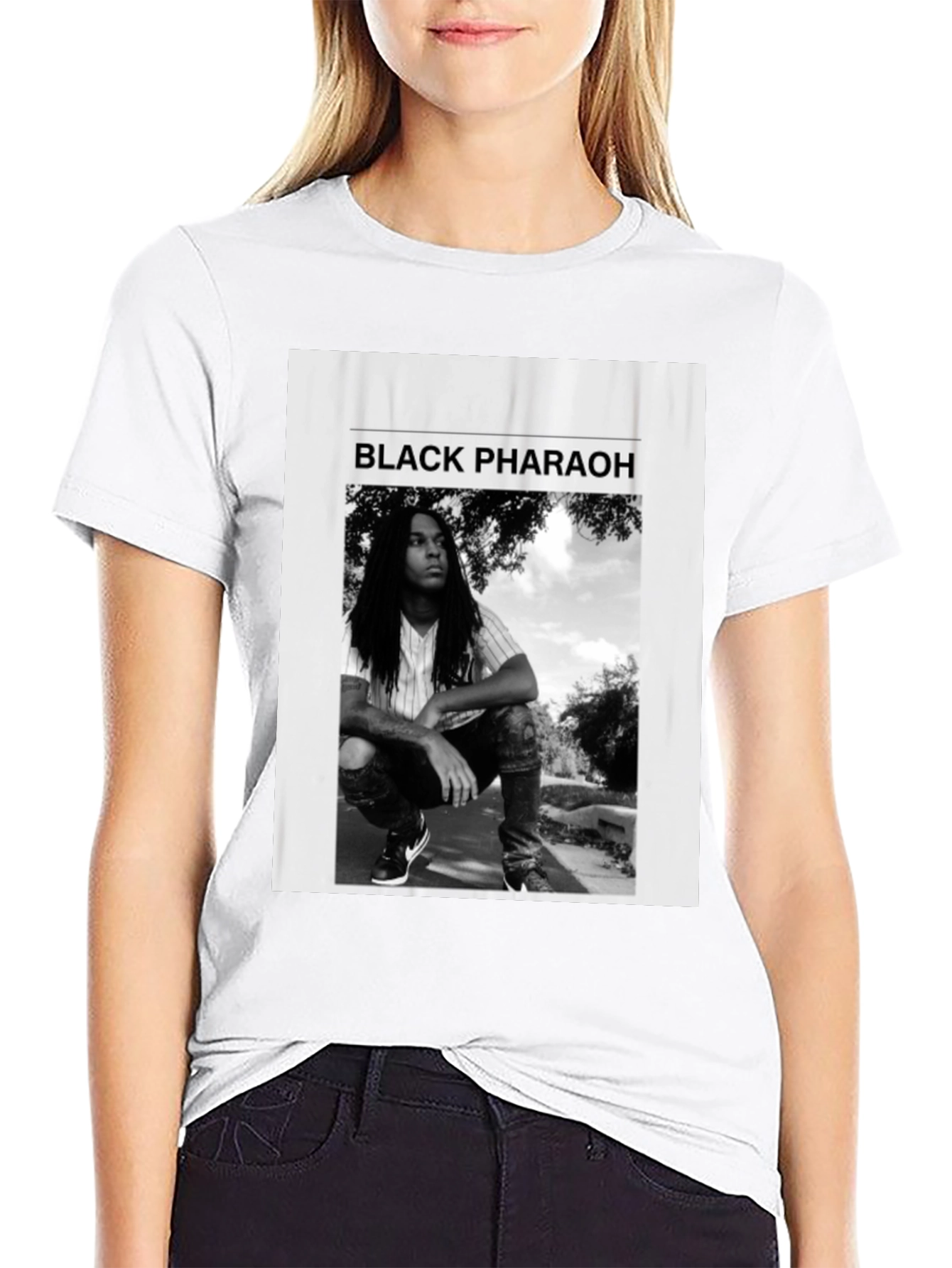 Black Black Pharaoh Graphic Tee - Unisex Soft Cotton T-Shirt view 9