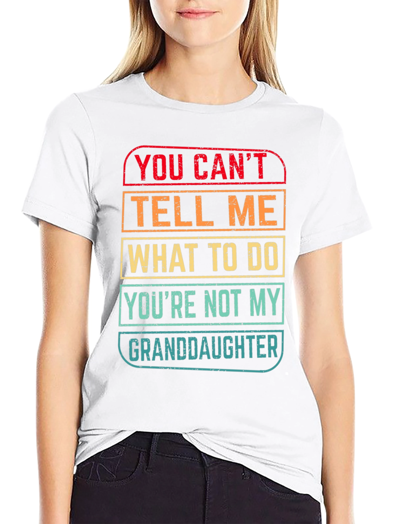 Black Granddaughter T-Shirt - "You Can't Tell Me What To Do" view 9