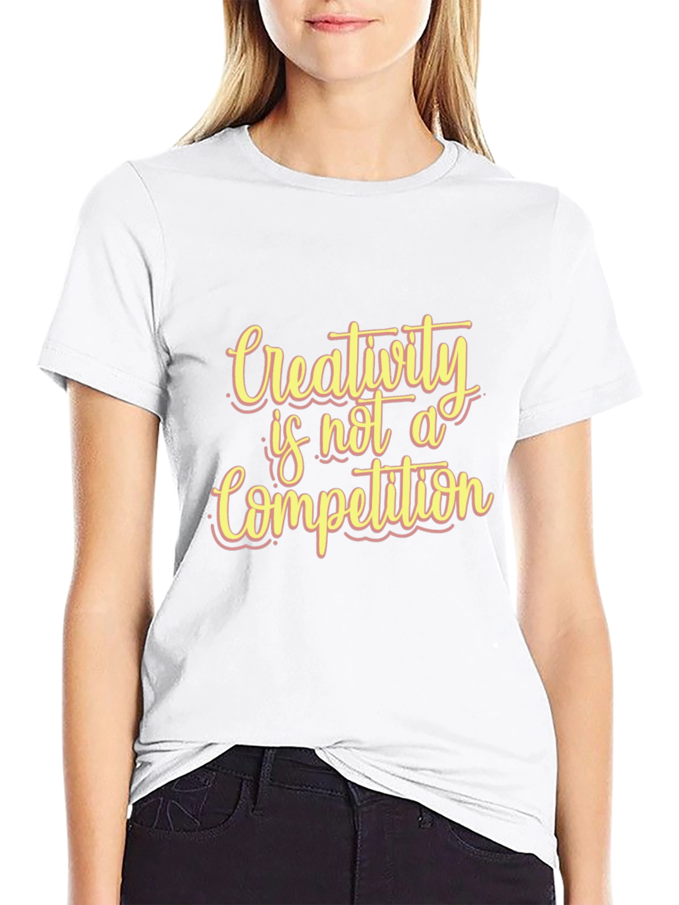 Black Creativity is Not a Competition Black T-Shirt view 9