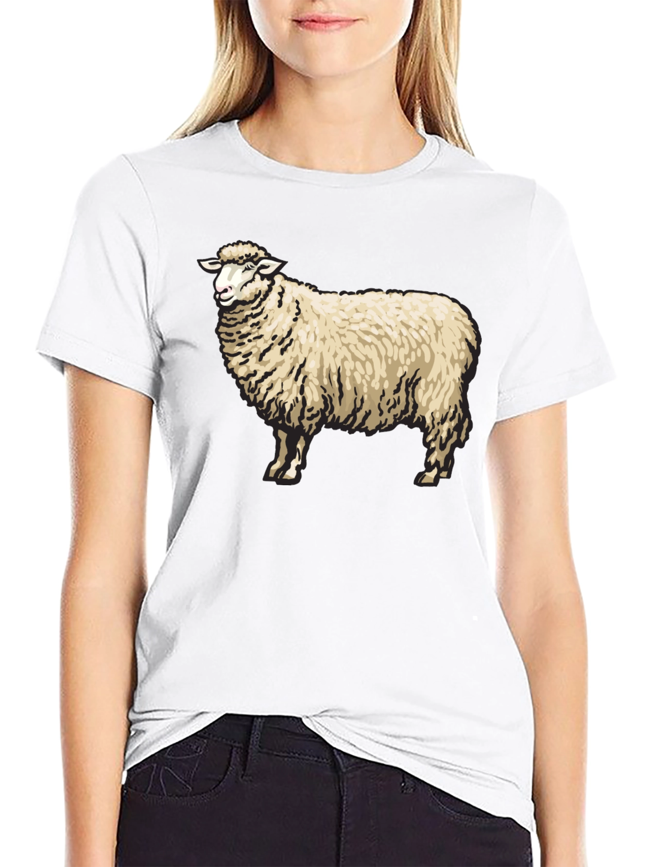 Black Sheep Graphic Black T-Shirt view 9