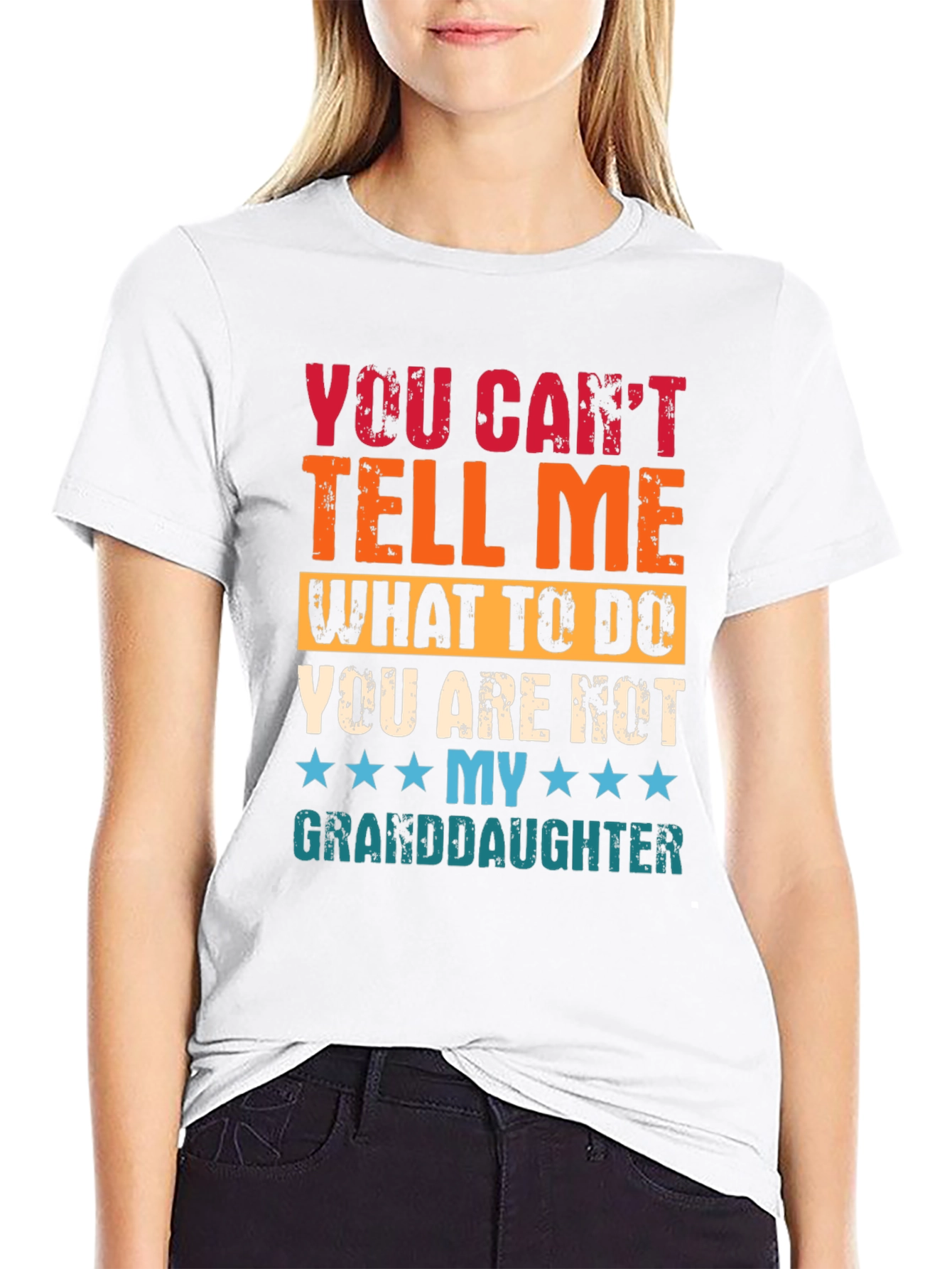 Black Funny Granddaughter T-Shirt view 9