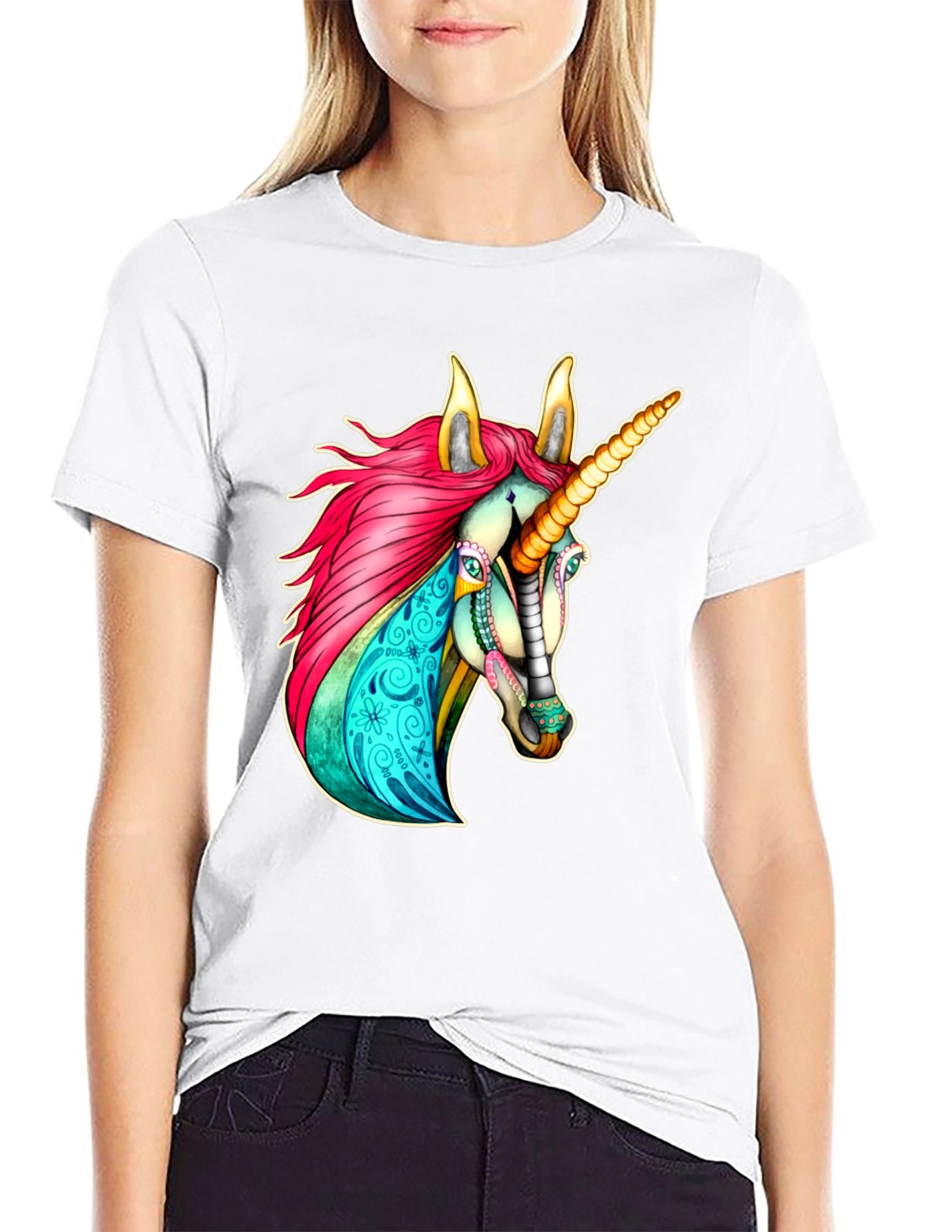 Black Unicorn T-Shirt - Vibrant Graphic Tee view 9