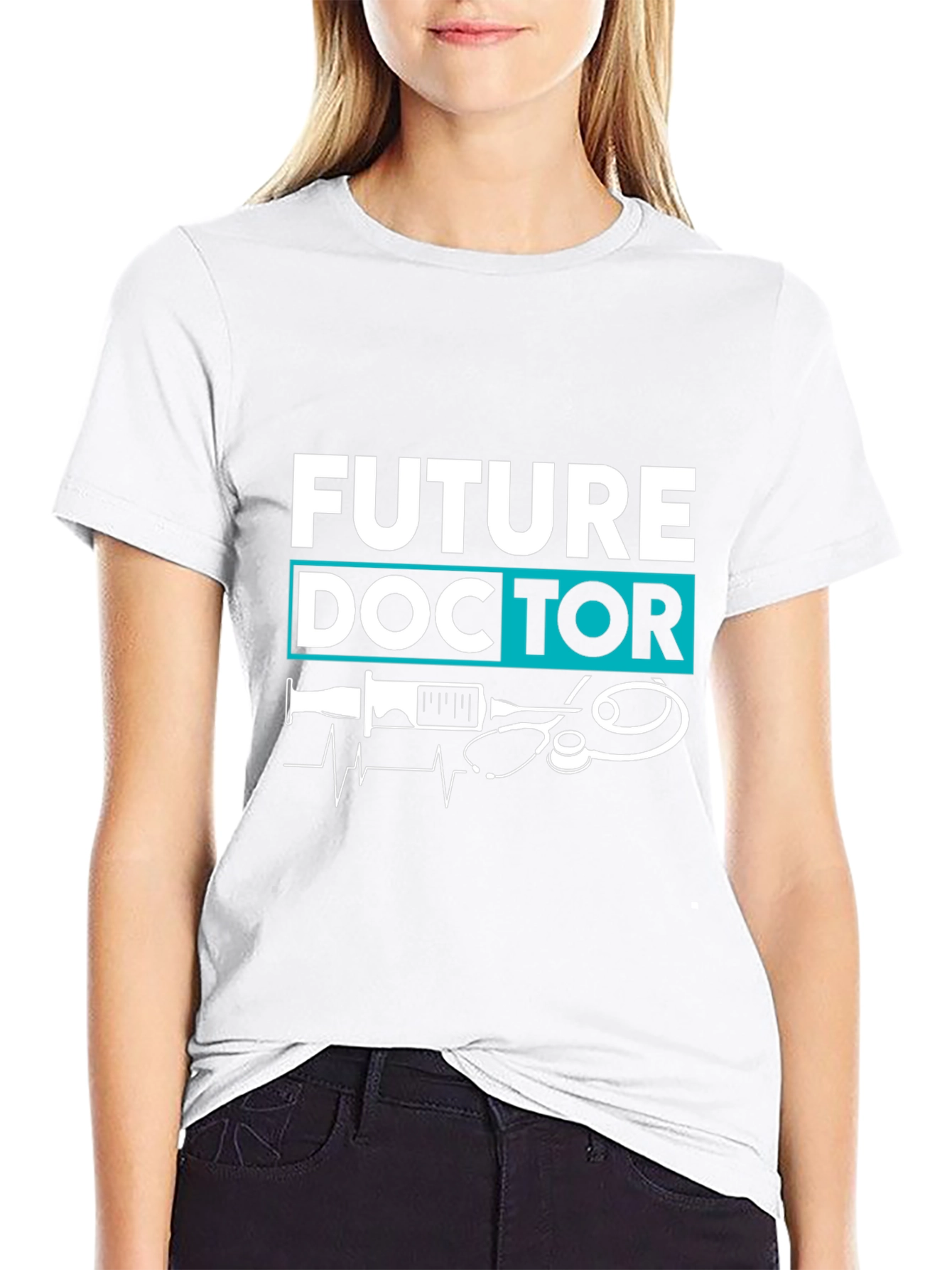 Black Future Doctor T-Shirt: Medical Aspirations view 9