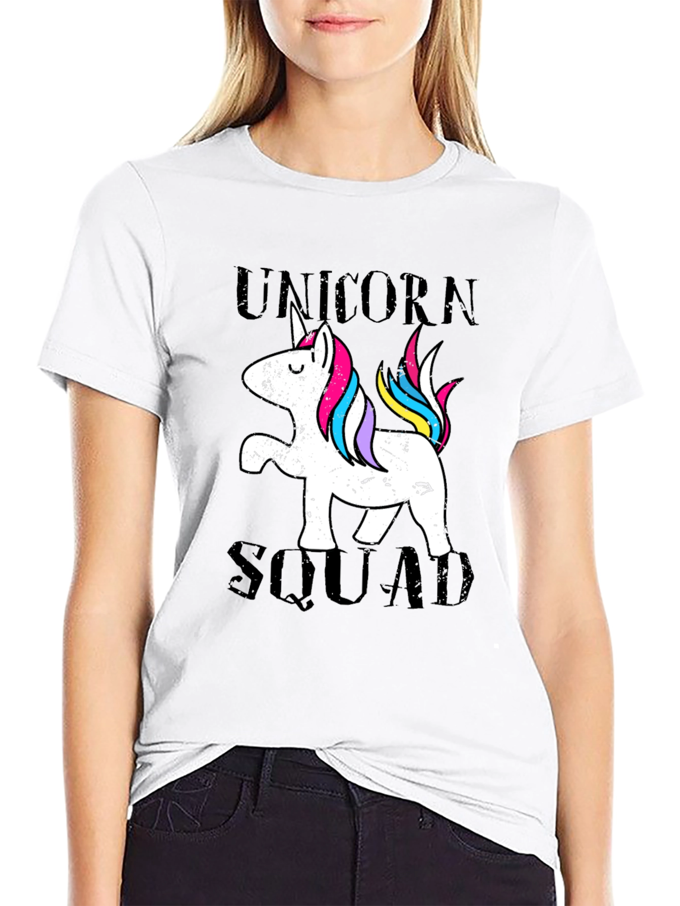 Black Unicorn Squad Black T-Shirt view 9