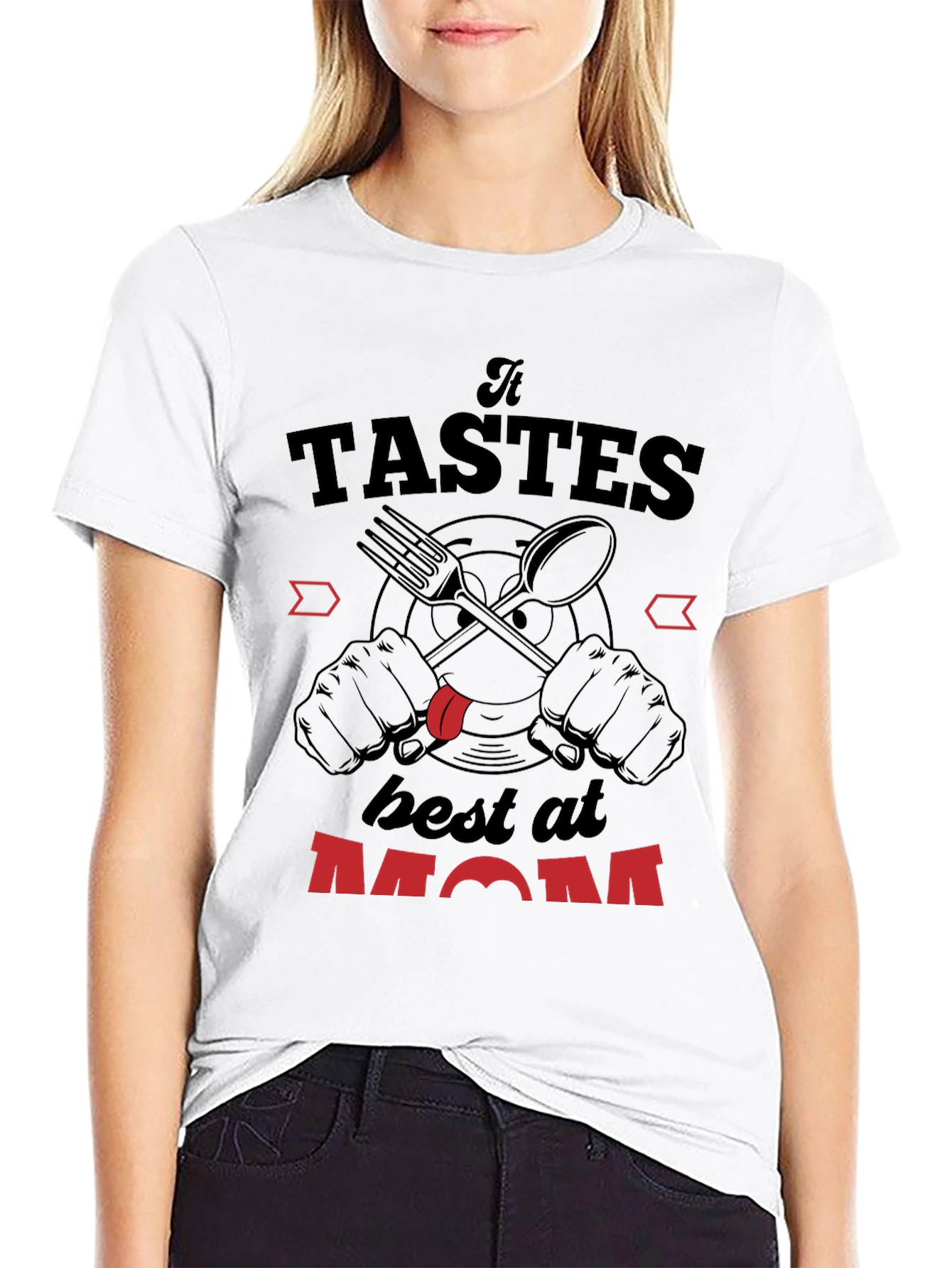 Black Taste Best at Mom Black Graphic Tee view 9