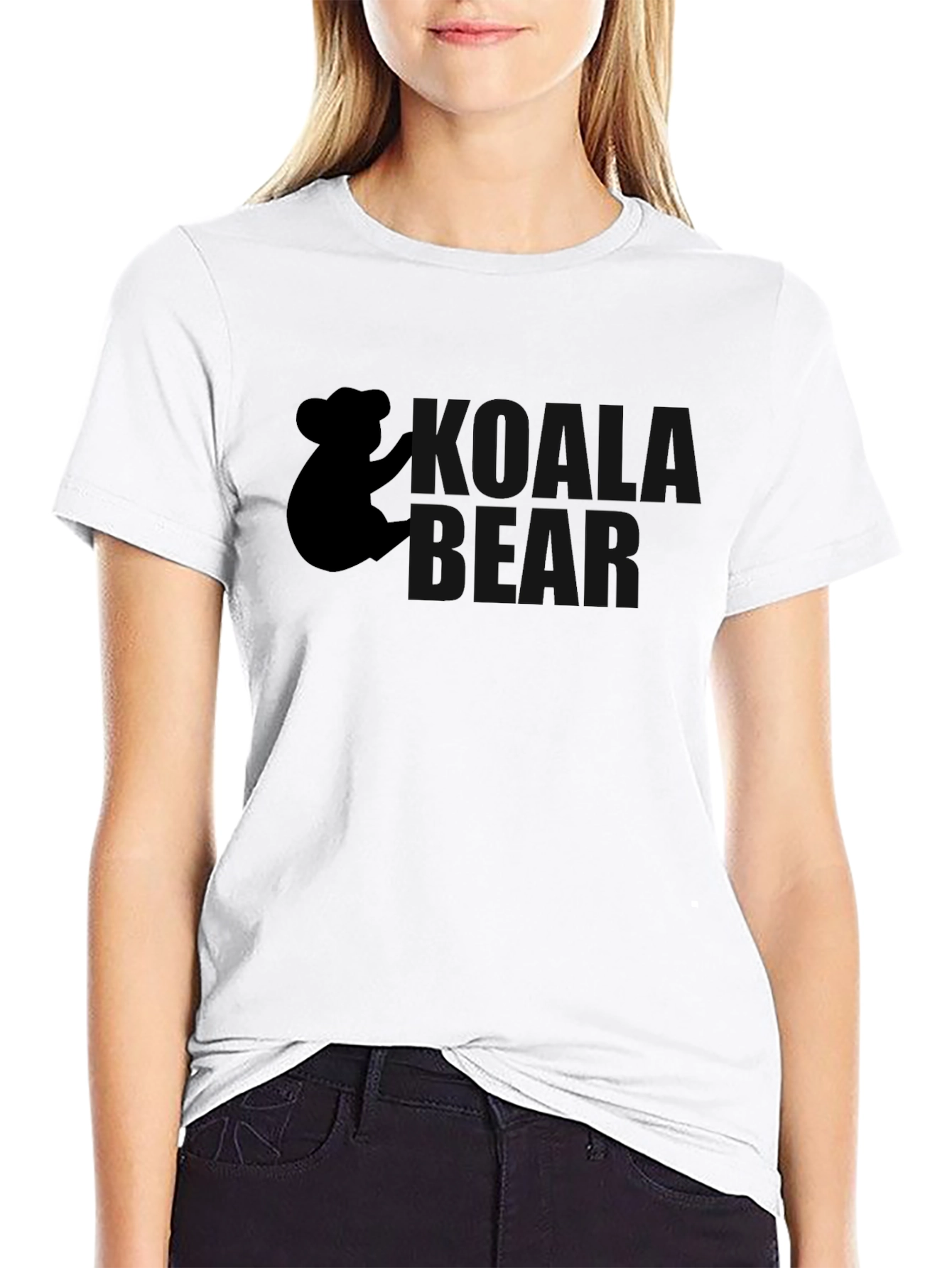 Black Koala Bear Graphic Tee - Soft Cotton Comfort view 9
