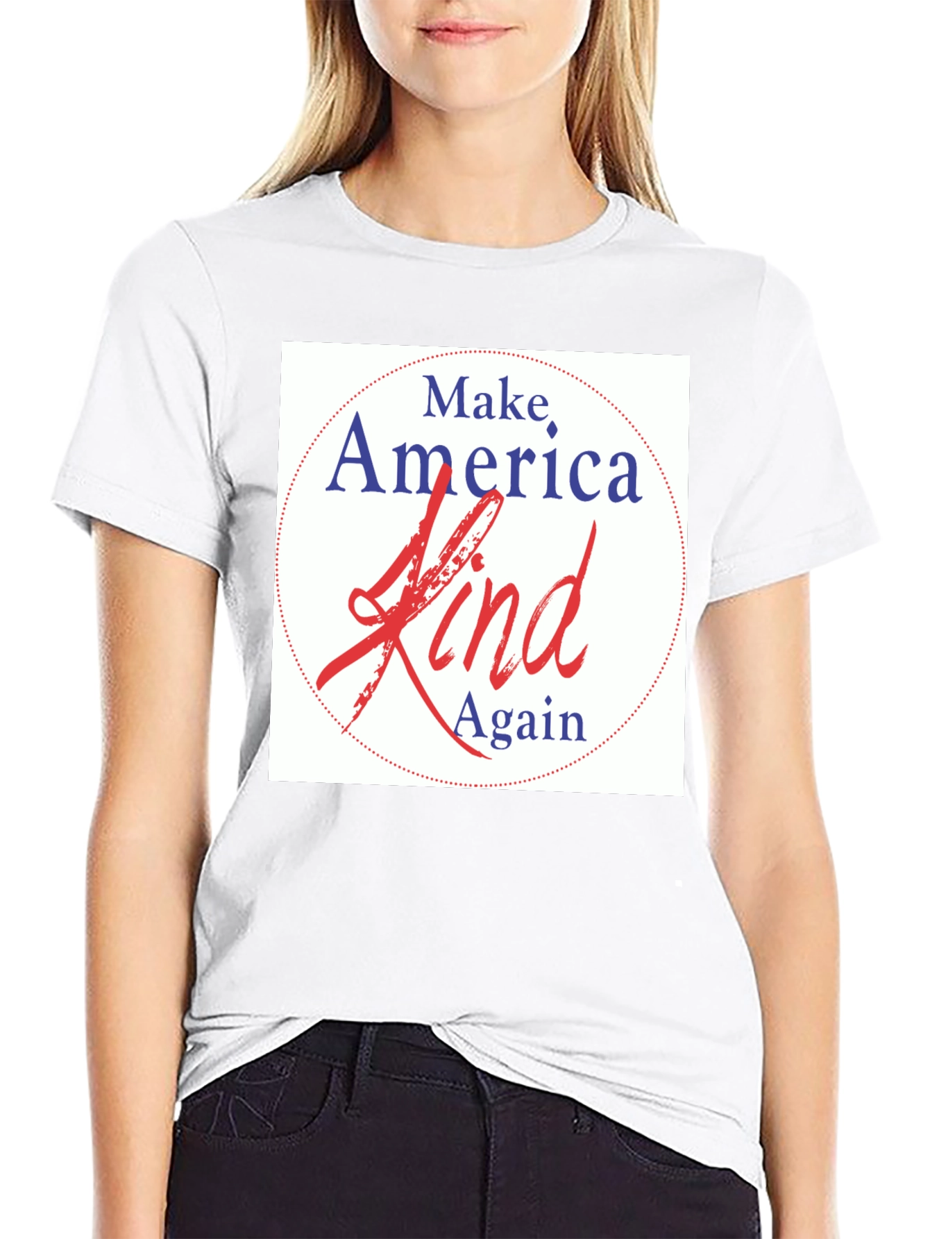 Black Make America Kind Again T-Shirt view 9