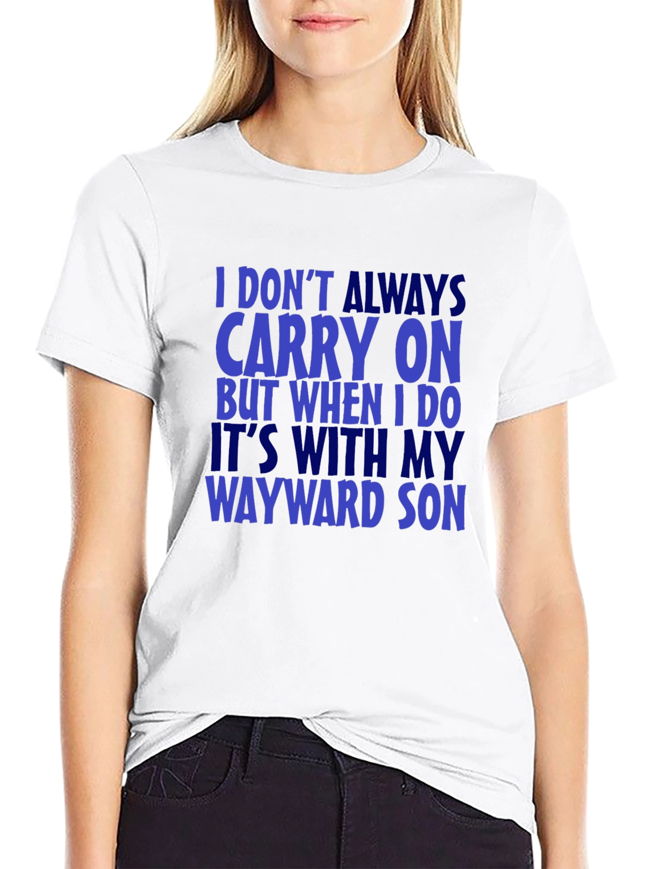 Black Wayward Son T-Shirt - Carry On Design view 9