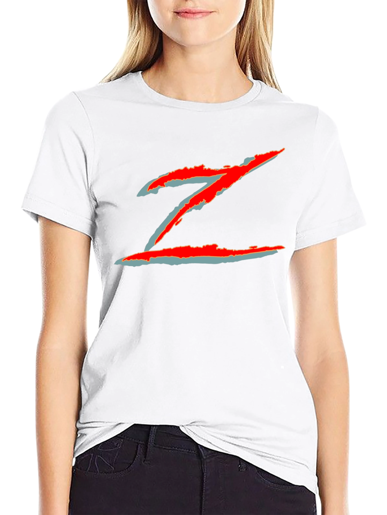 Black Retro Z Graphic Tee - Vintage Inspired Design view 9