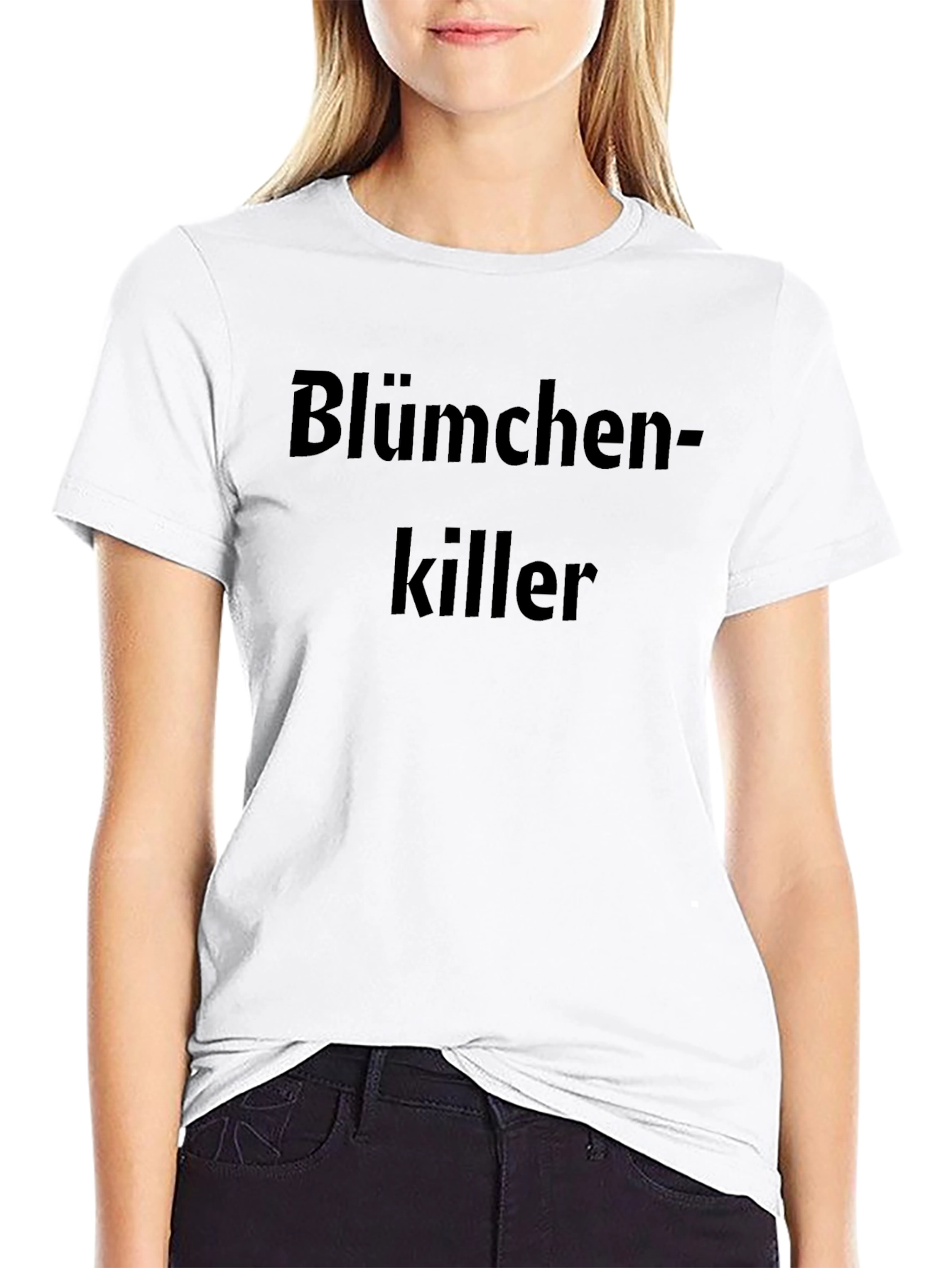 Black Blümchen-killer Graphic Tee - Bold Statement T-Shirt view 9