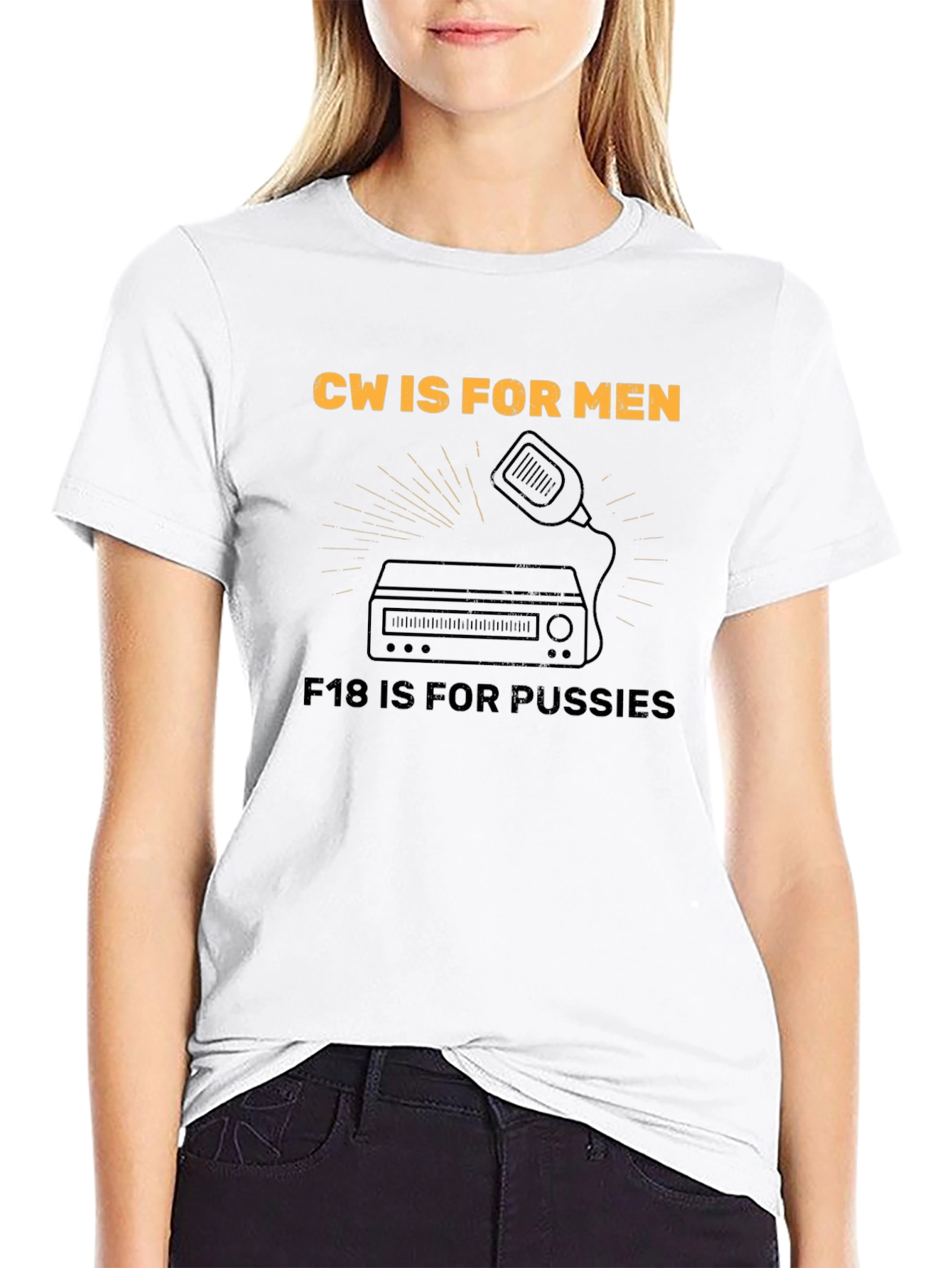 Black CW IS FOR MEN T-Shirt view 9