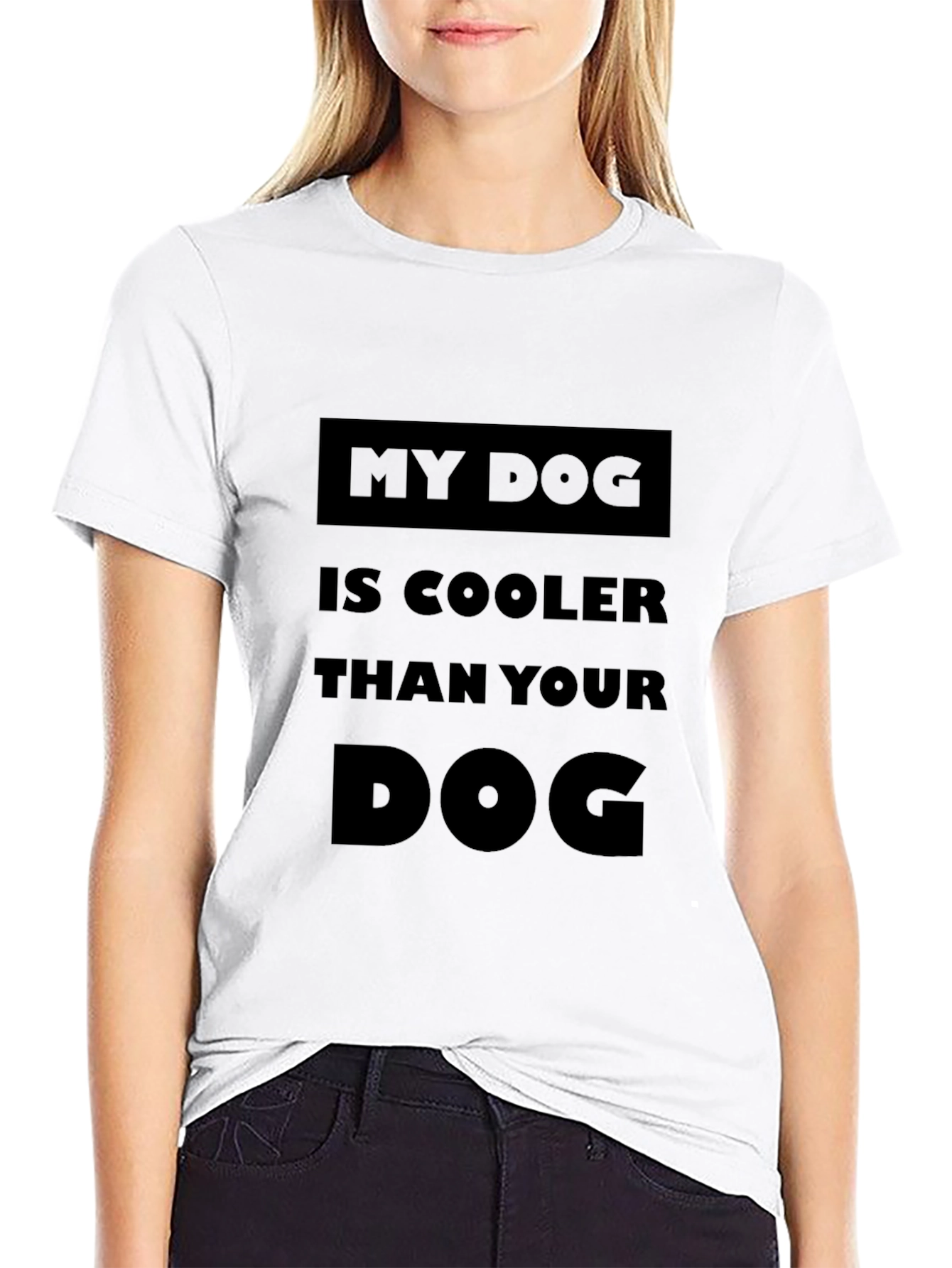 Black My Dog is Cooler Than Your Dog T-Shirt view 9