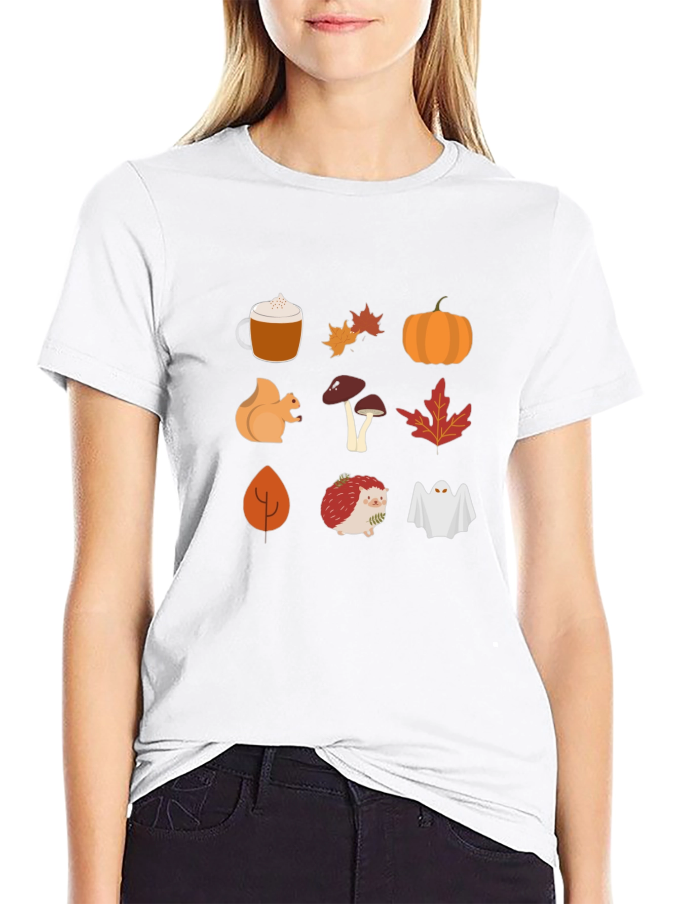 Black Autumn Harvest T-Shirt: Cozy Fall Graphics view 9