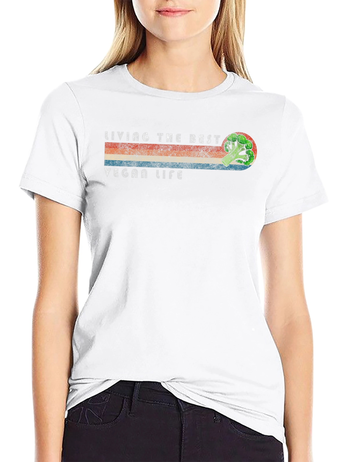 Living The Best Vegan Life T-Shirt - 9