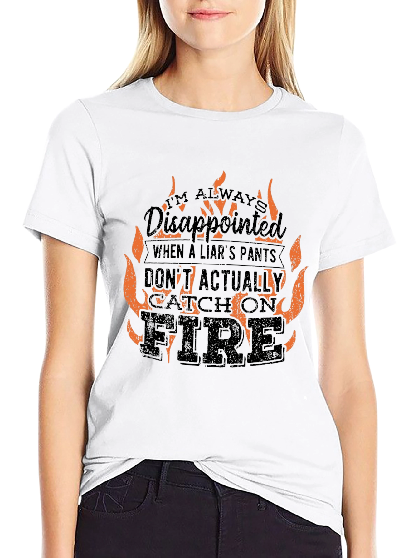 Black Liars Pants On Fire Men's T-Shirt  view 9