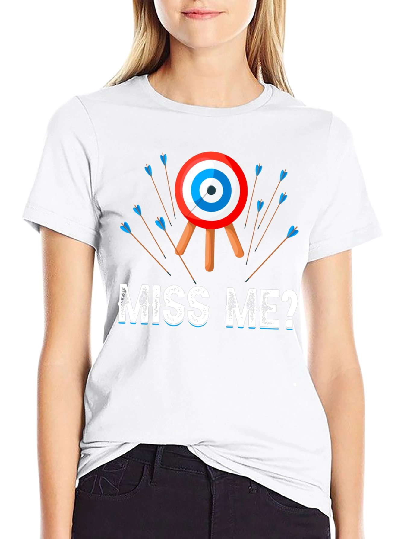Black Funny Archery T-Shirt - Miss Me? view 9
