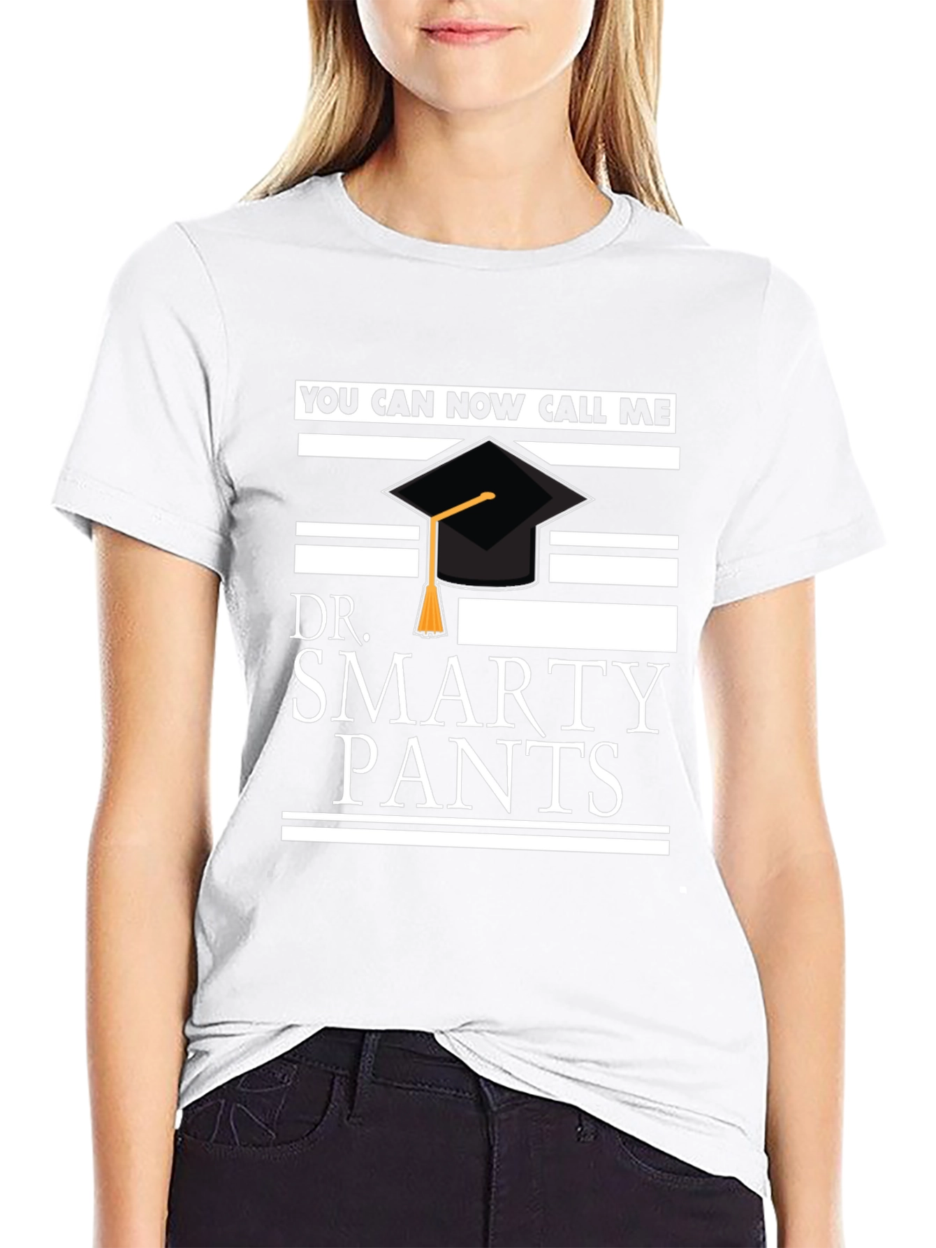 Black Dr. Smarty Pants Graduation T-Shirt view 9