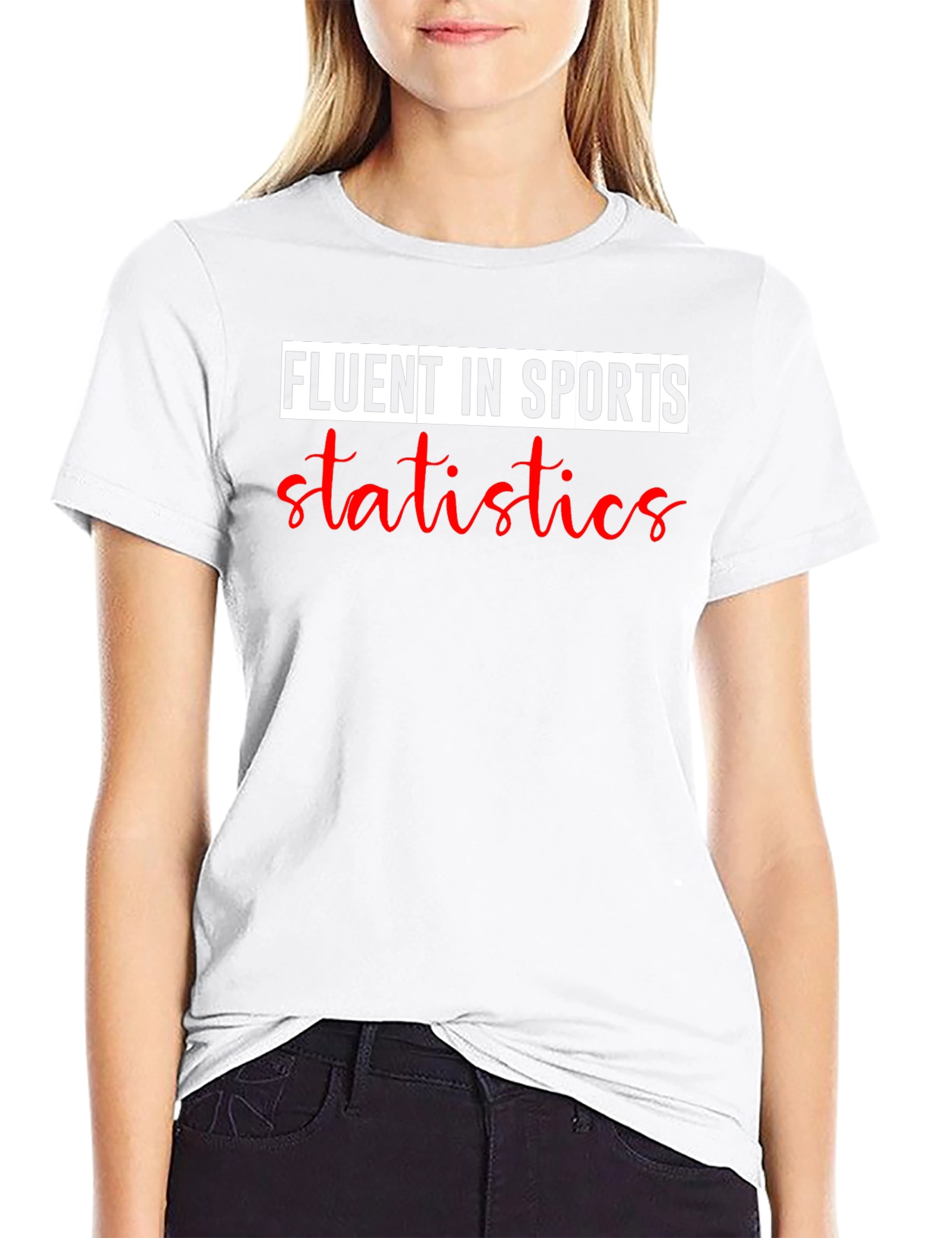 Fluent In Sports Statistics Graphic T-Shirt - 9