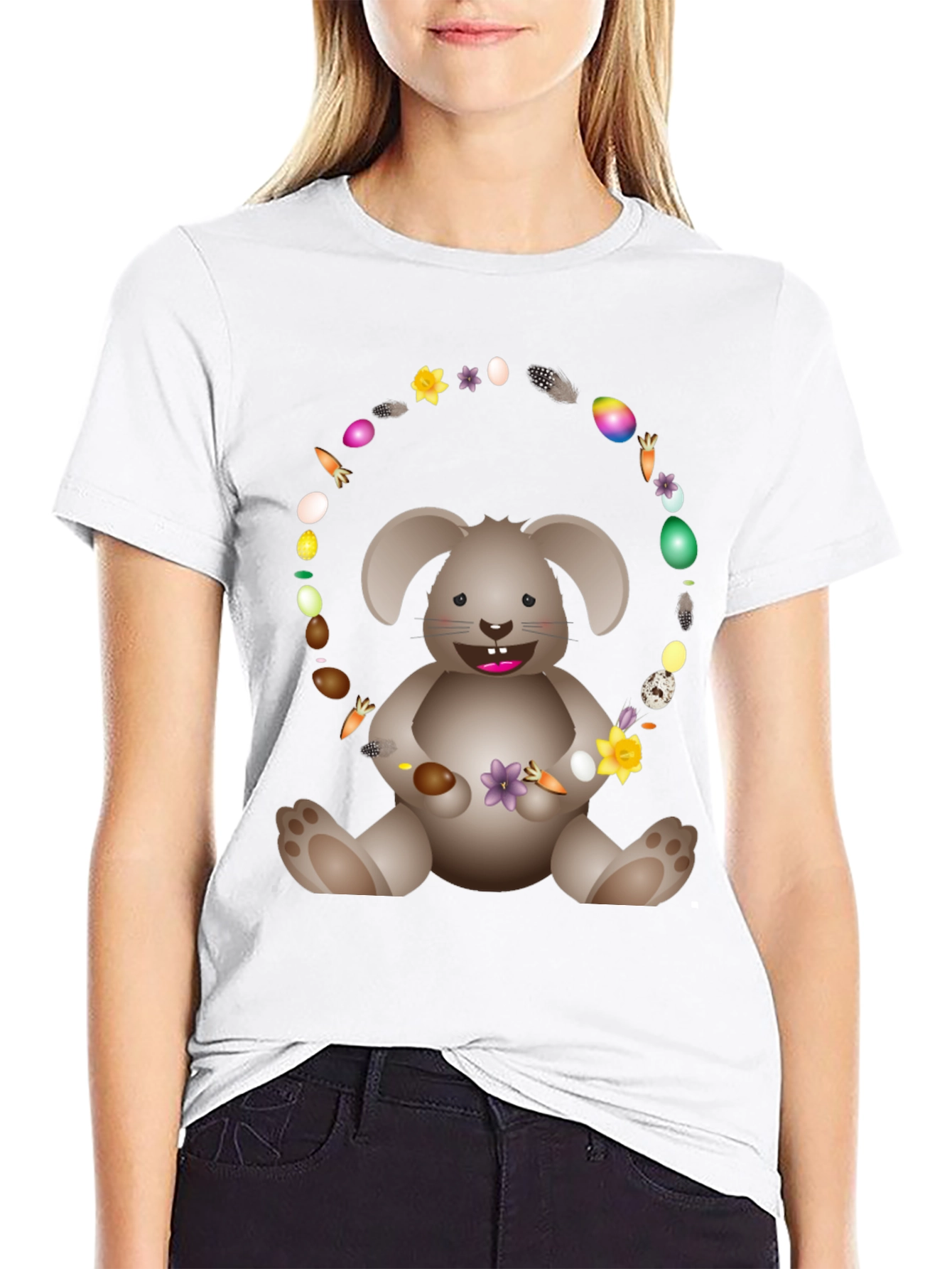 Black Easter Bunny T-Shirt view 9
