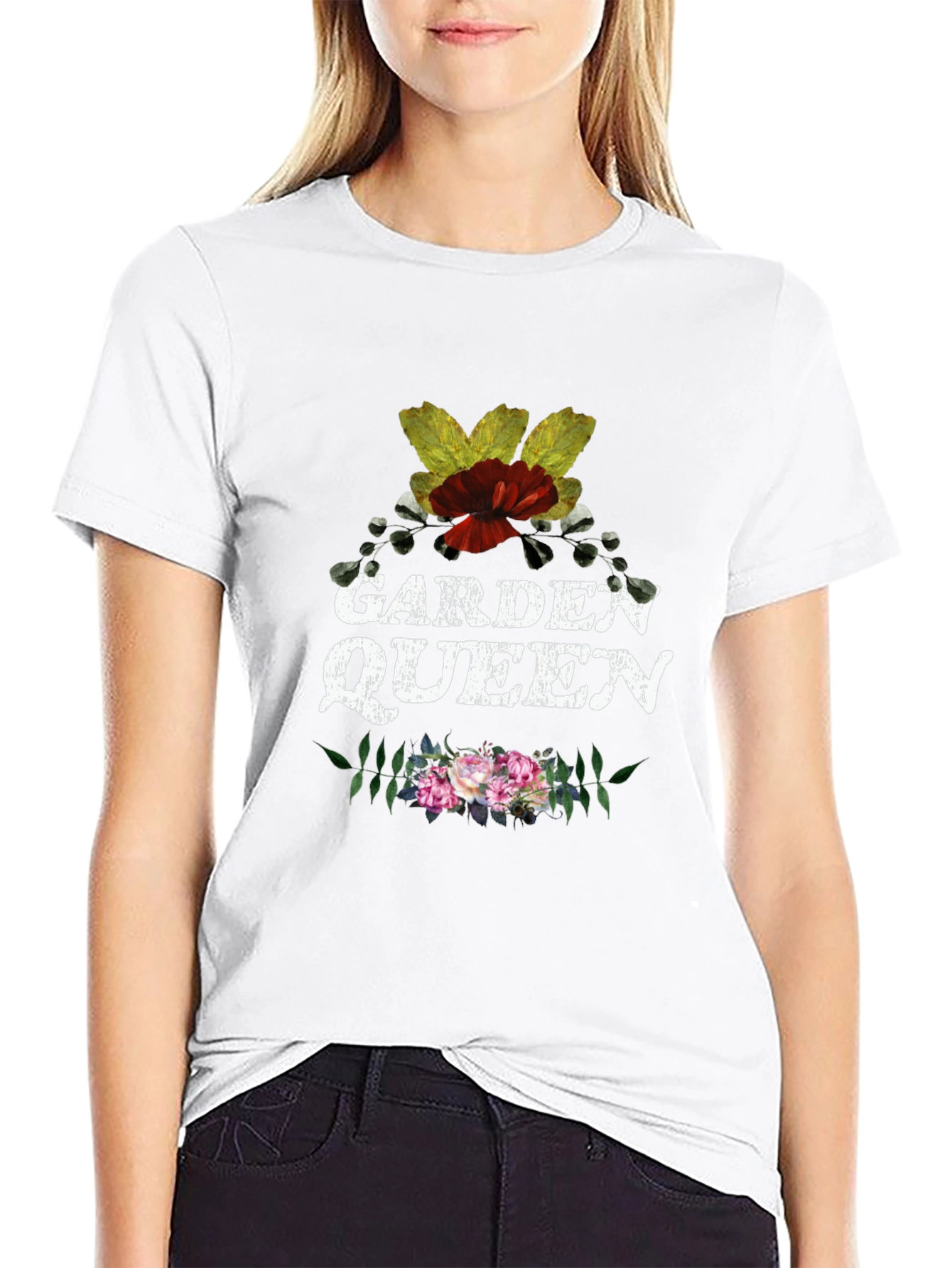 Black Garden Queen Graphic Tee view 9