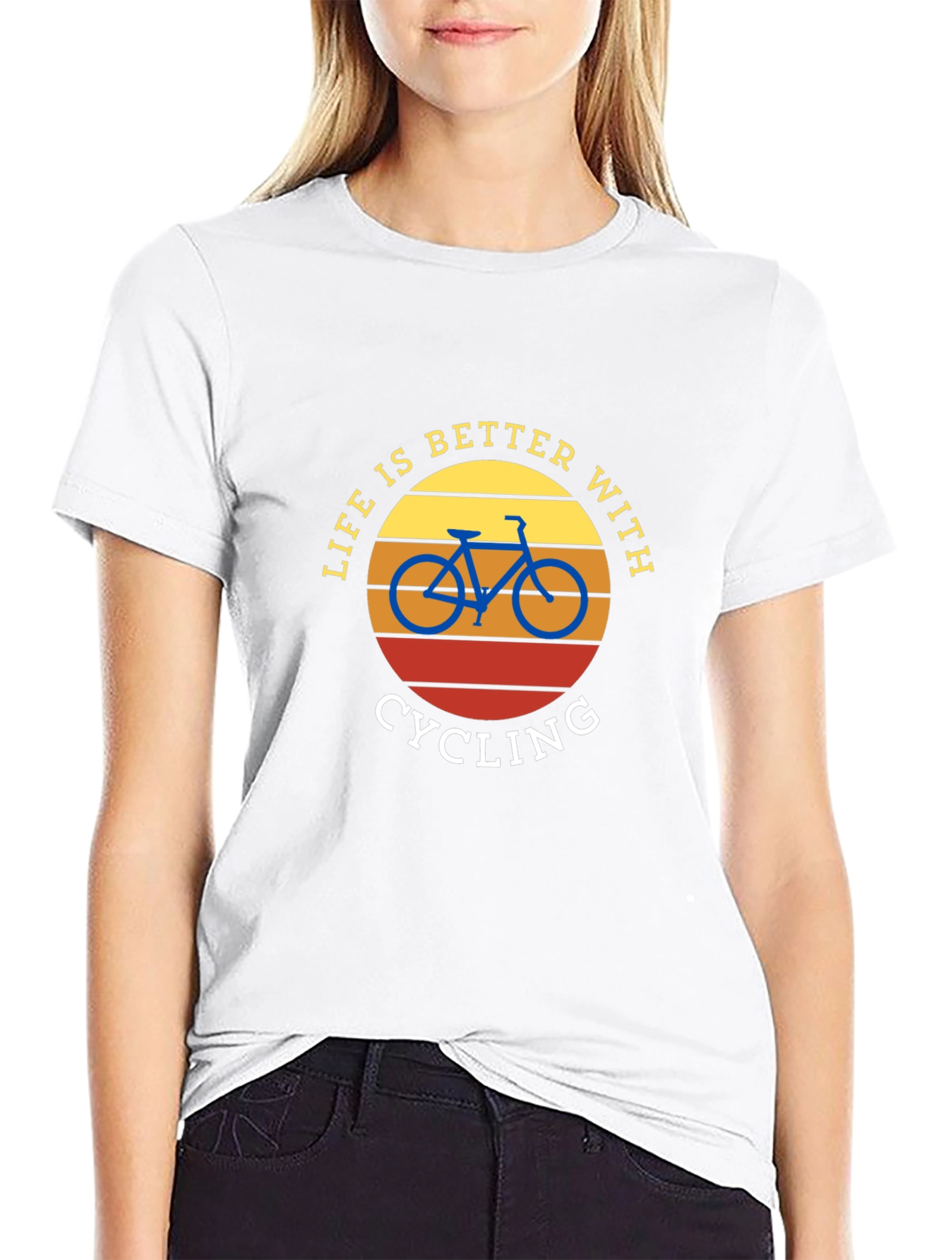 Black Life is Better with Cycling T-Shirt view 9