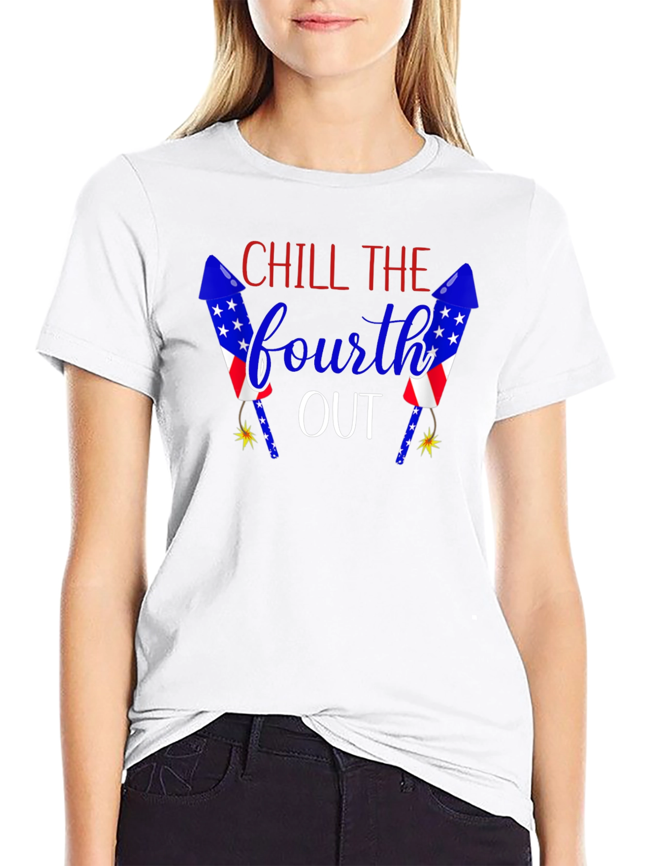 Black Chill The Fourth Out Patriotic T-Shirt view 9