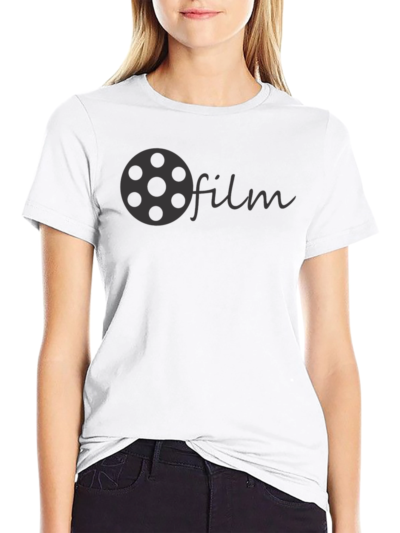 Black Film Reel T-Shirt - Movie Lover Tee view 9