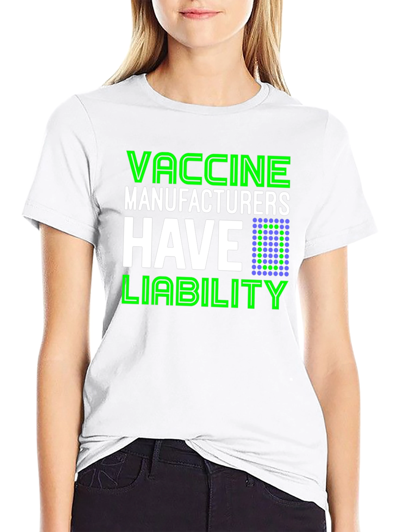 Black Vaccine Manufacturers Liability T-Shirt view 9