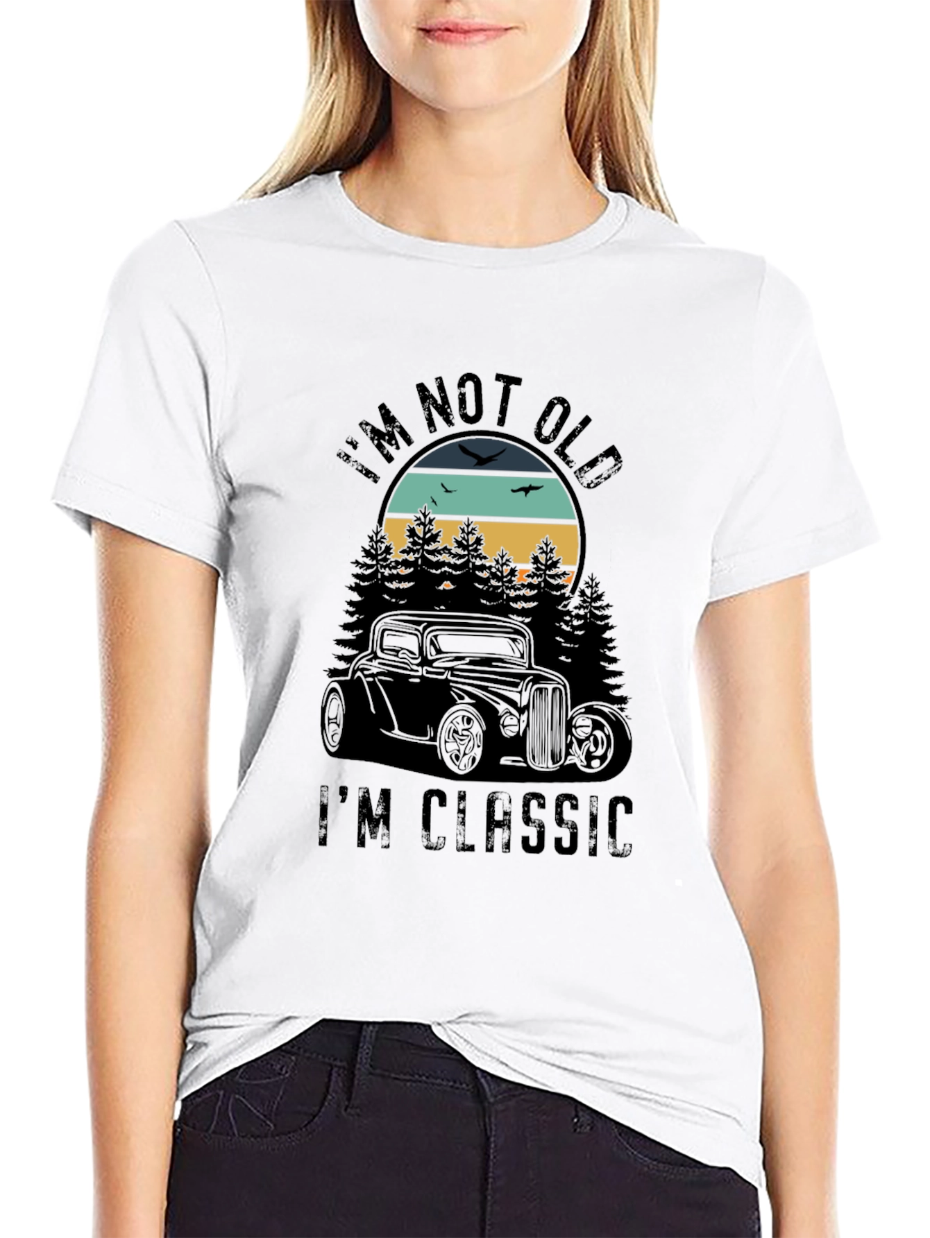 Black I'm Not Old I'm Classic Car Lover T-Shirt view 9
