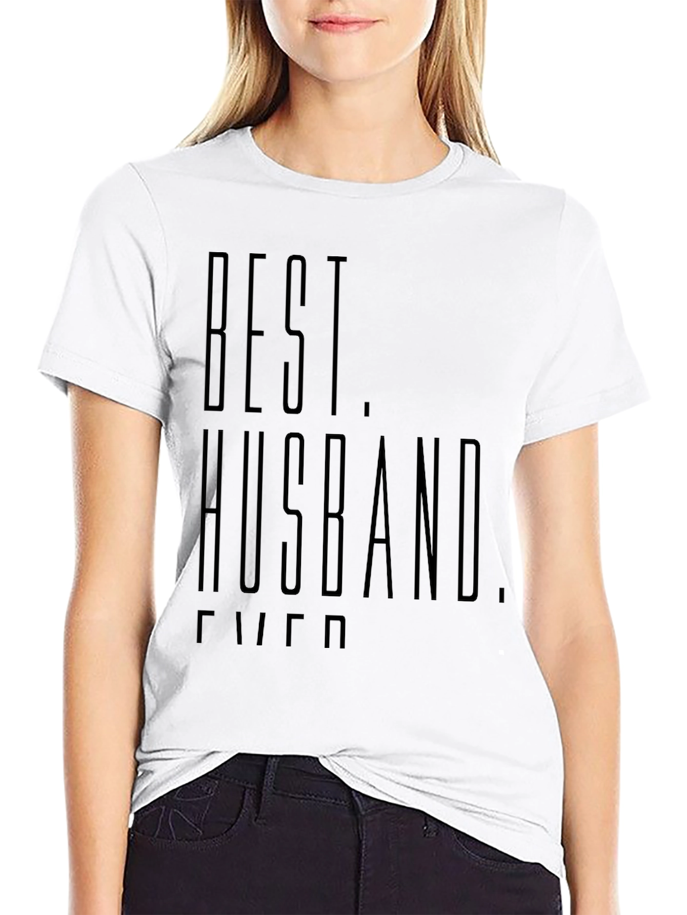 Black Best Husband Ever Graphic Tee - Black view 9
