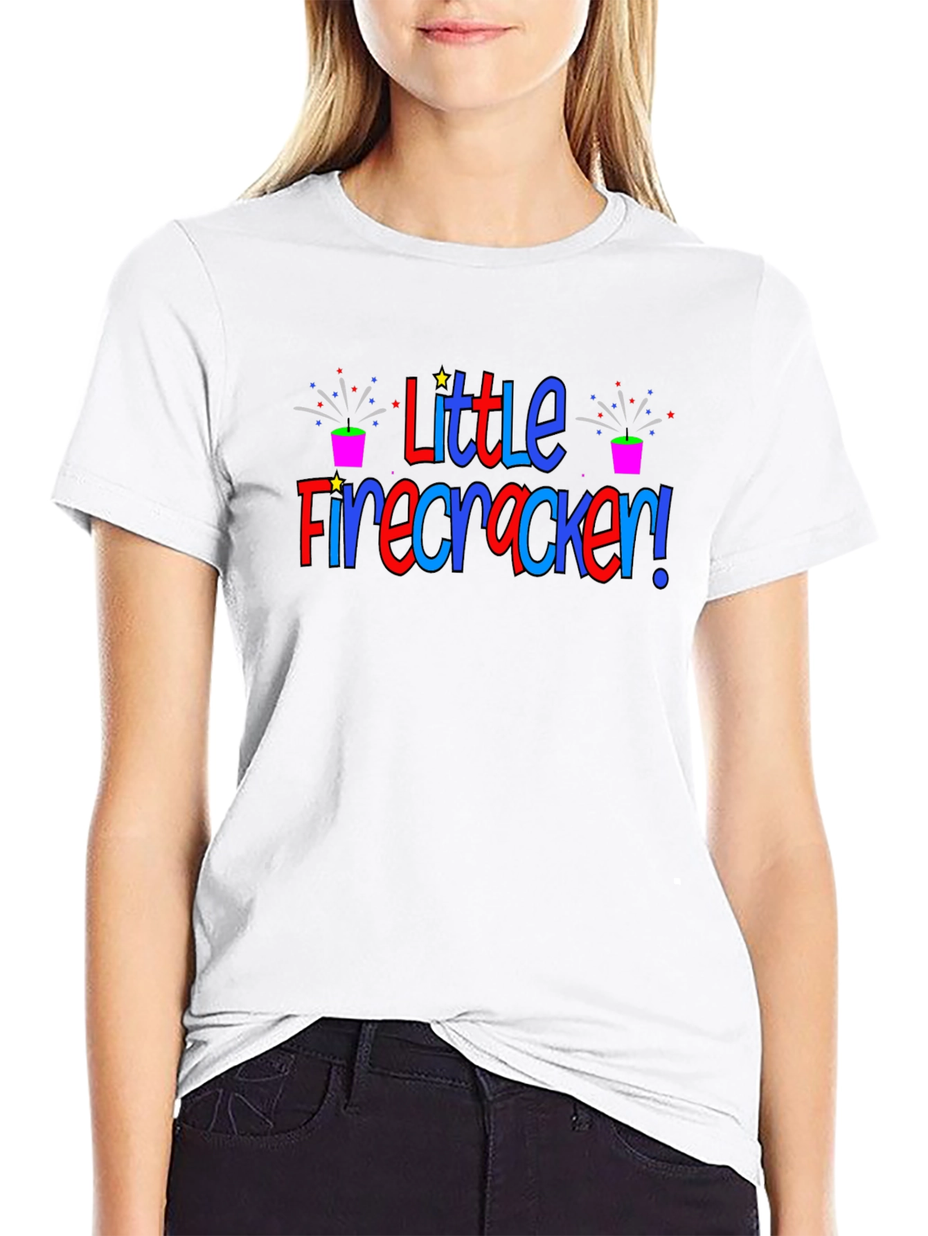 Black Little Firecracker Tee - Patriotic T-Shirt view 9