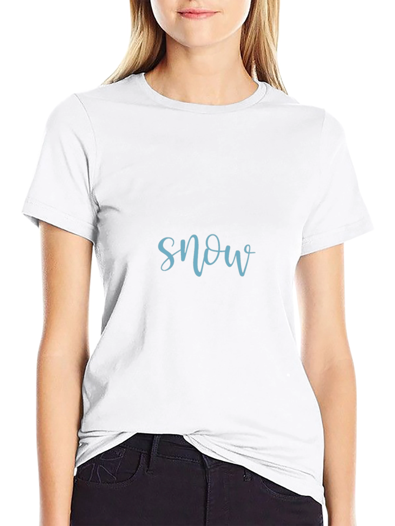 Black Snow Graphic T-Shirt - Soft Cotton Blend view 9