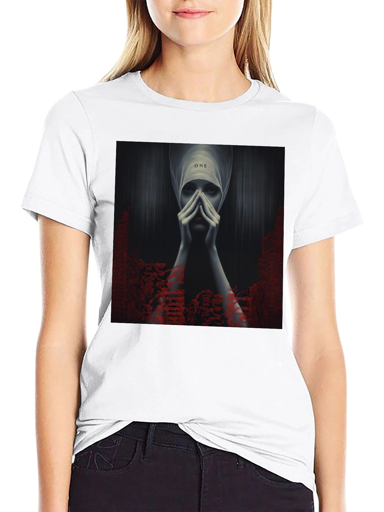 Black Mystic Woman Graphic Tee - Black view 9