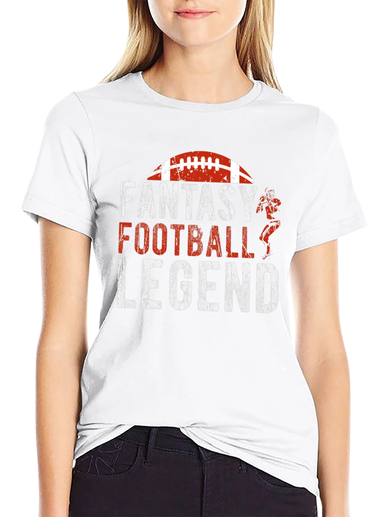 Black Fantasy Football Legend Graphic Tee - Black T-Shirt view 9