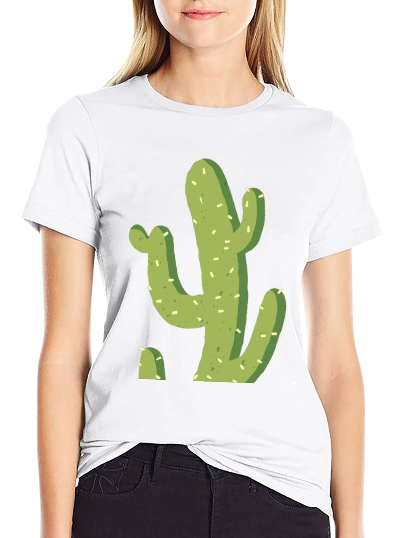 Black Cactus Graphic T-Shirt - Cool Desert Tee view 9
