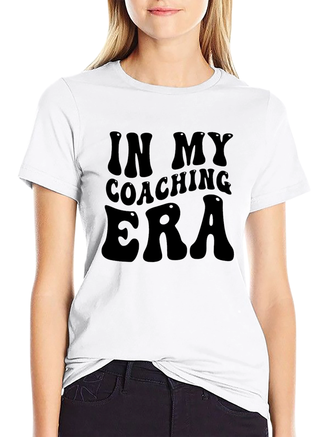 Black In My Coaching Era Black Graphic Tee view 9