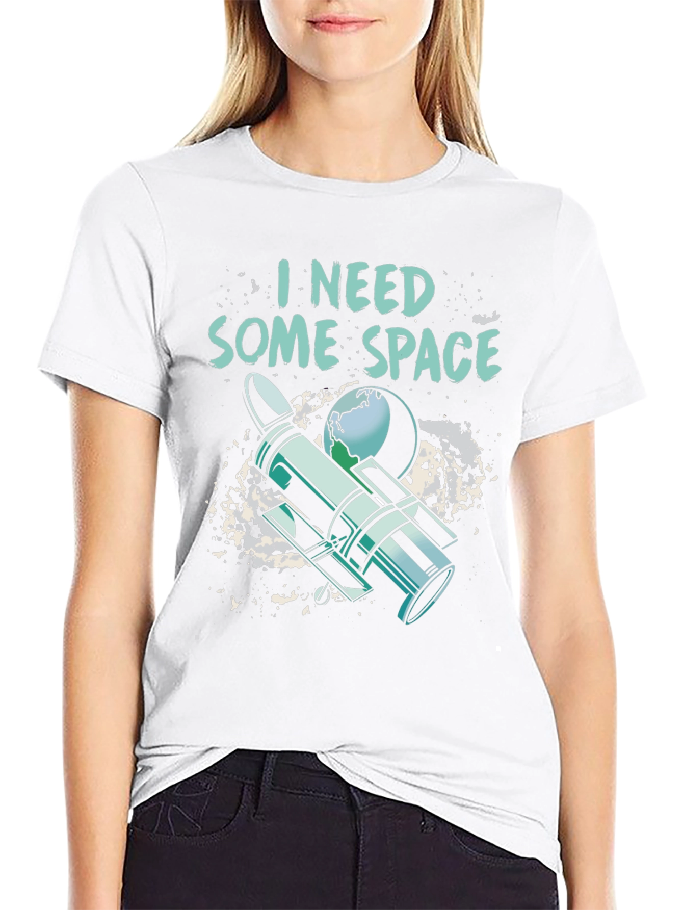 Black I Need Some Space T-Shirt - Funny Astronomy Shirt view 9