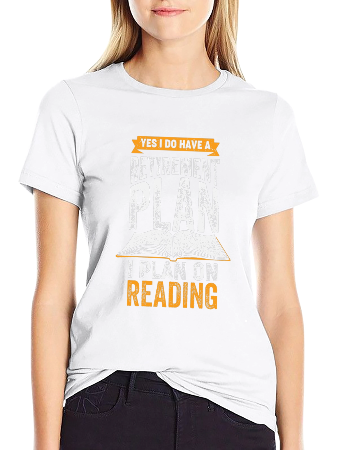 Black Retirement Plan Reading T-Shirt view 9