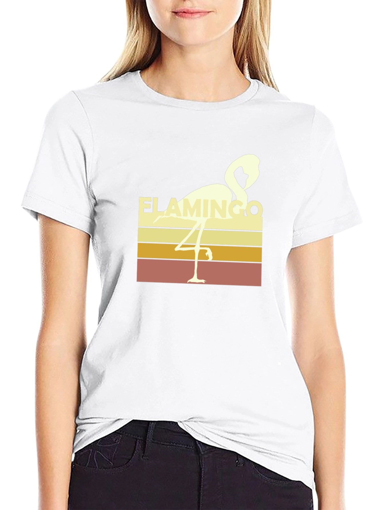 Retro Flamingo T-Shirt - Black - 9