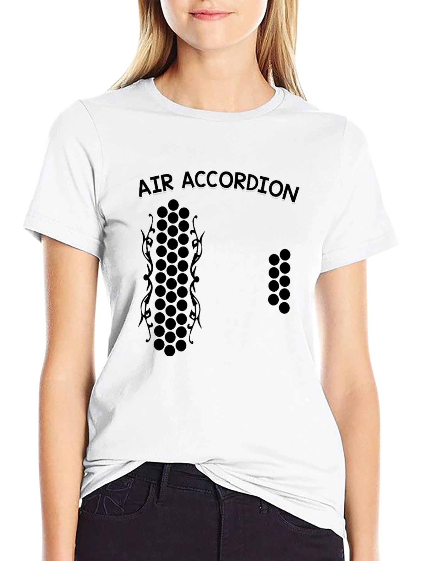 Black Air Accordion Graphic Tee - Black view 9