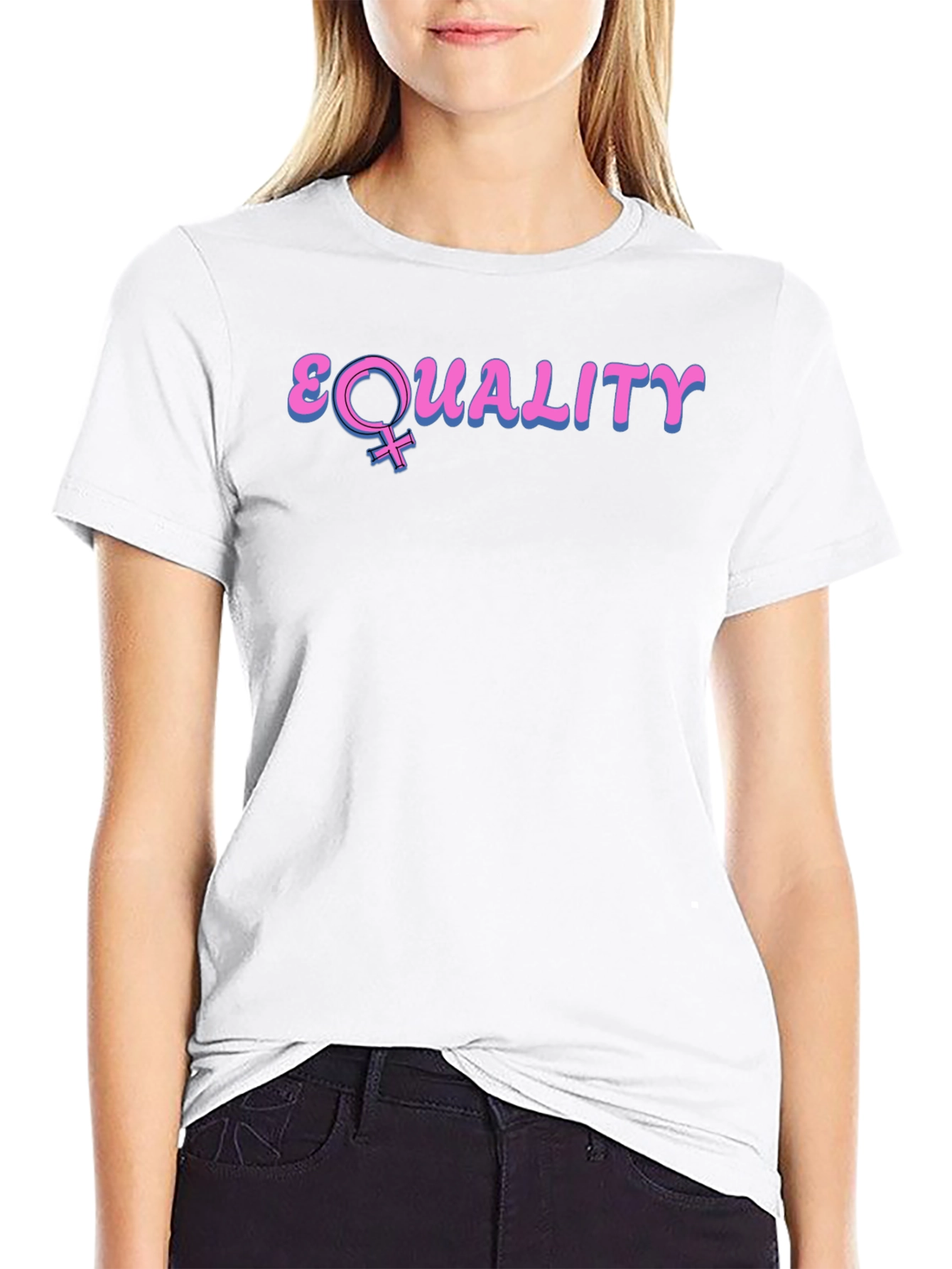 Black Equality T-Shirt Feminist Symbol Tee view 9
