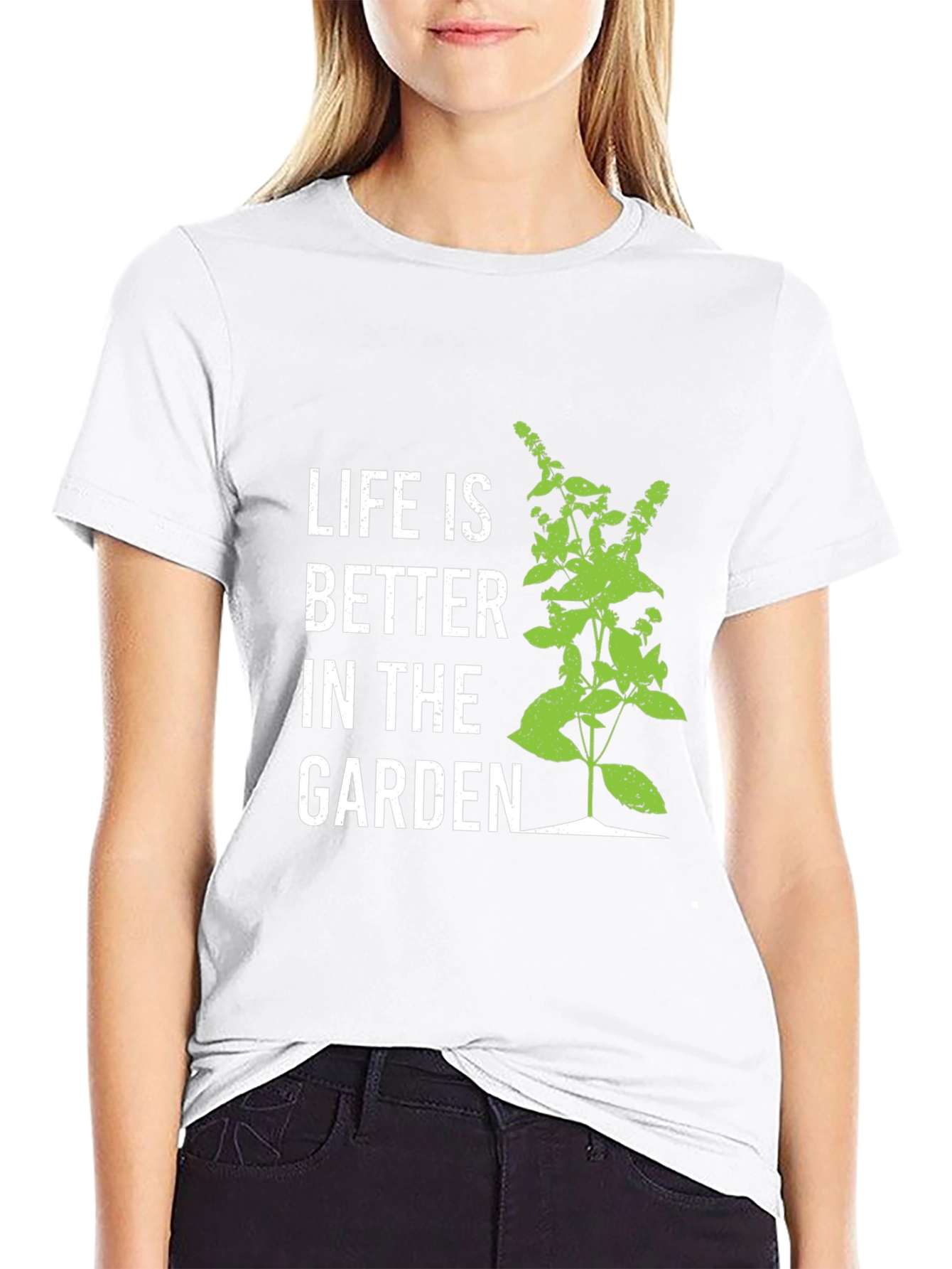 Black Life is Better in the Garden Black T-Shirt view 9