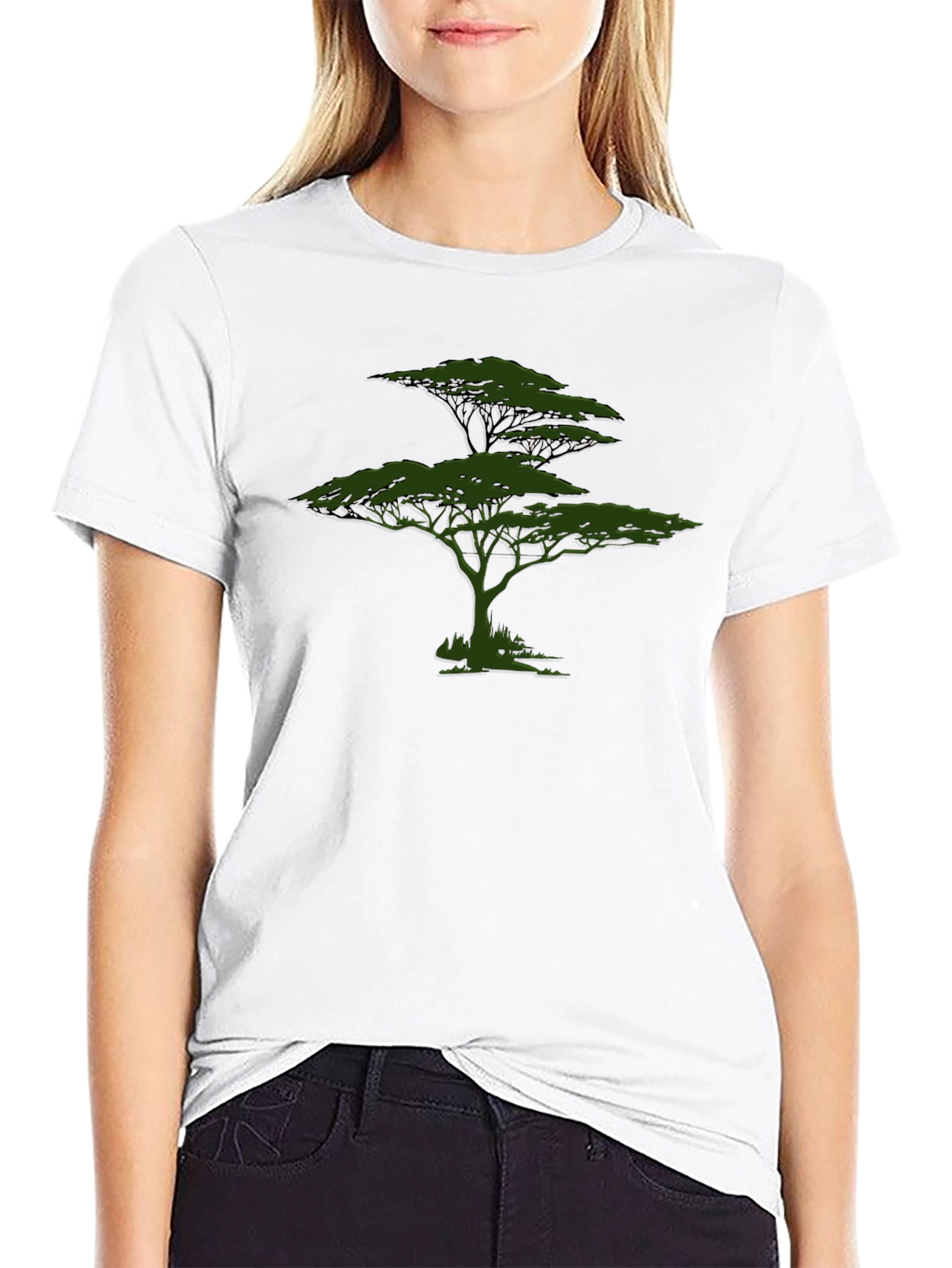 Black Tree Graphic T-Shirt - Soft Cotton Blend view 9