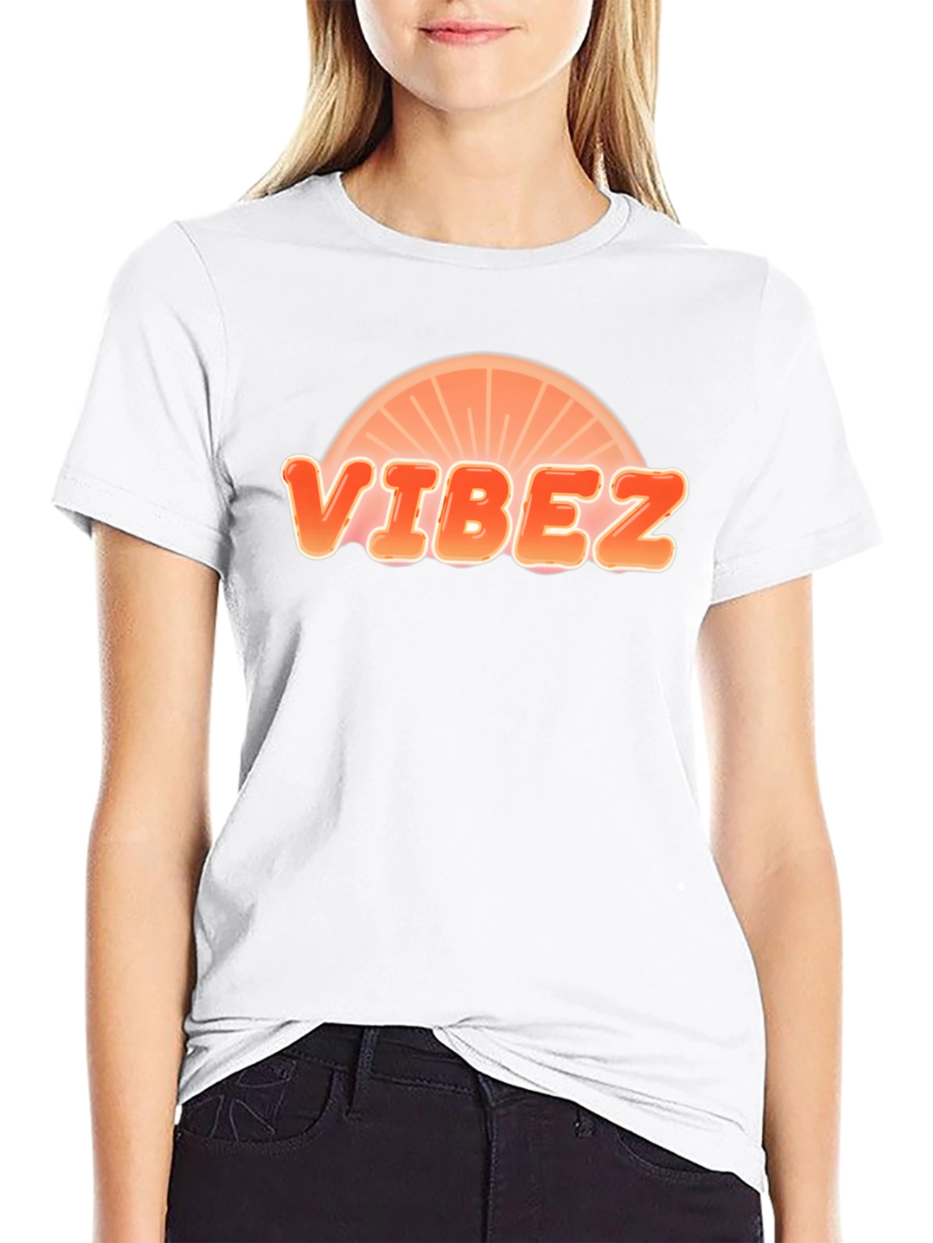 Black Vibez Graphic Black T-Shirt view 9