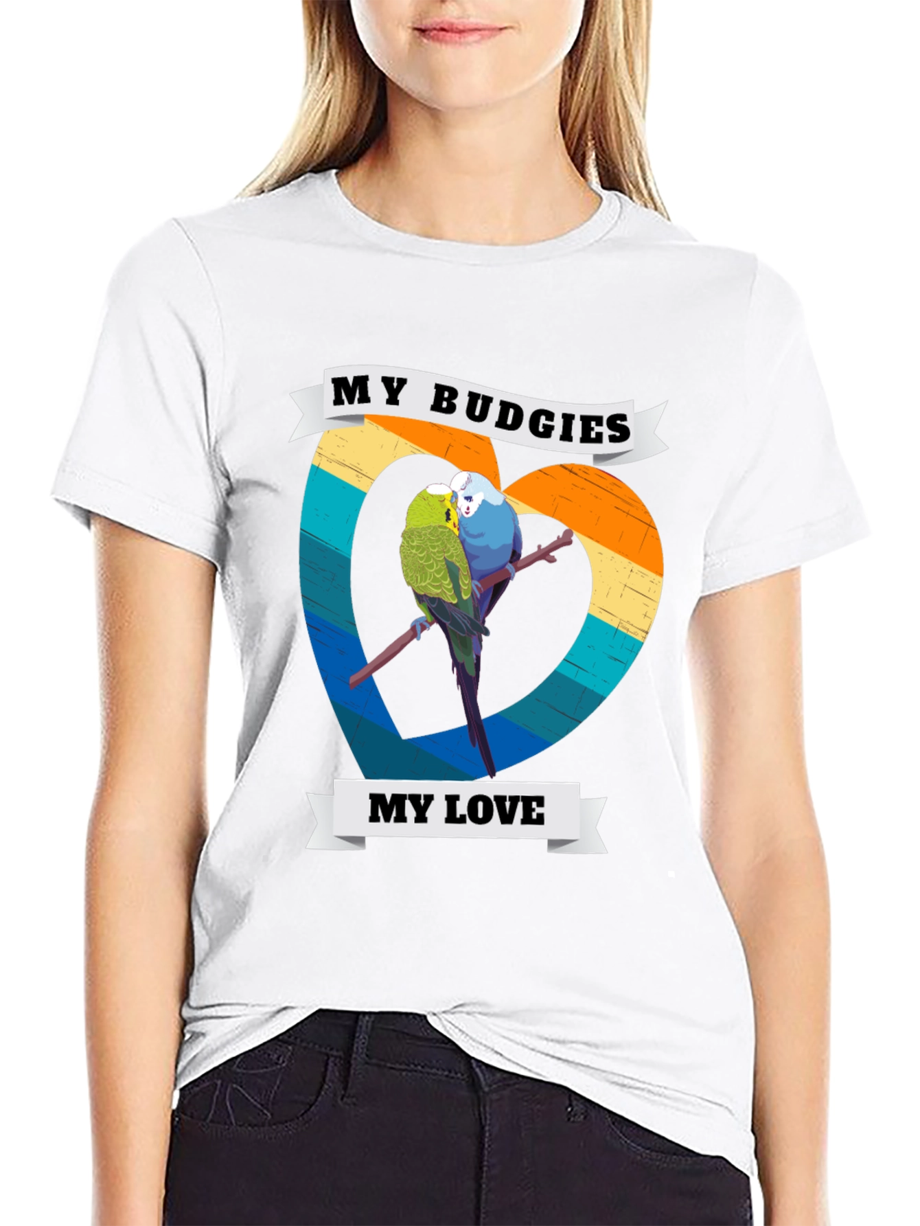 My Budgies My Love T-Shirt - Cute Bird Lover Tee - 9