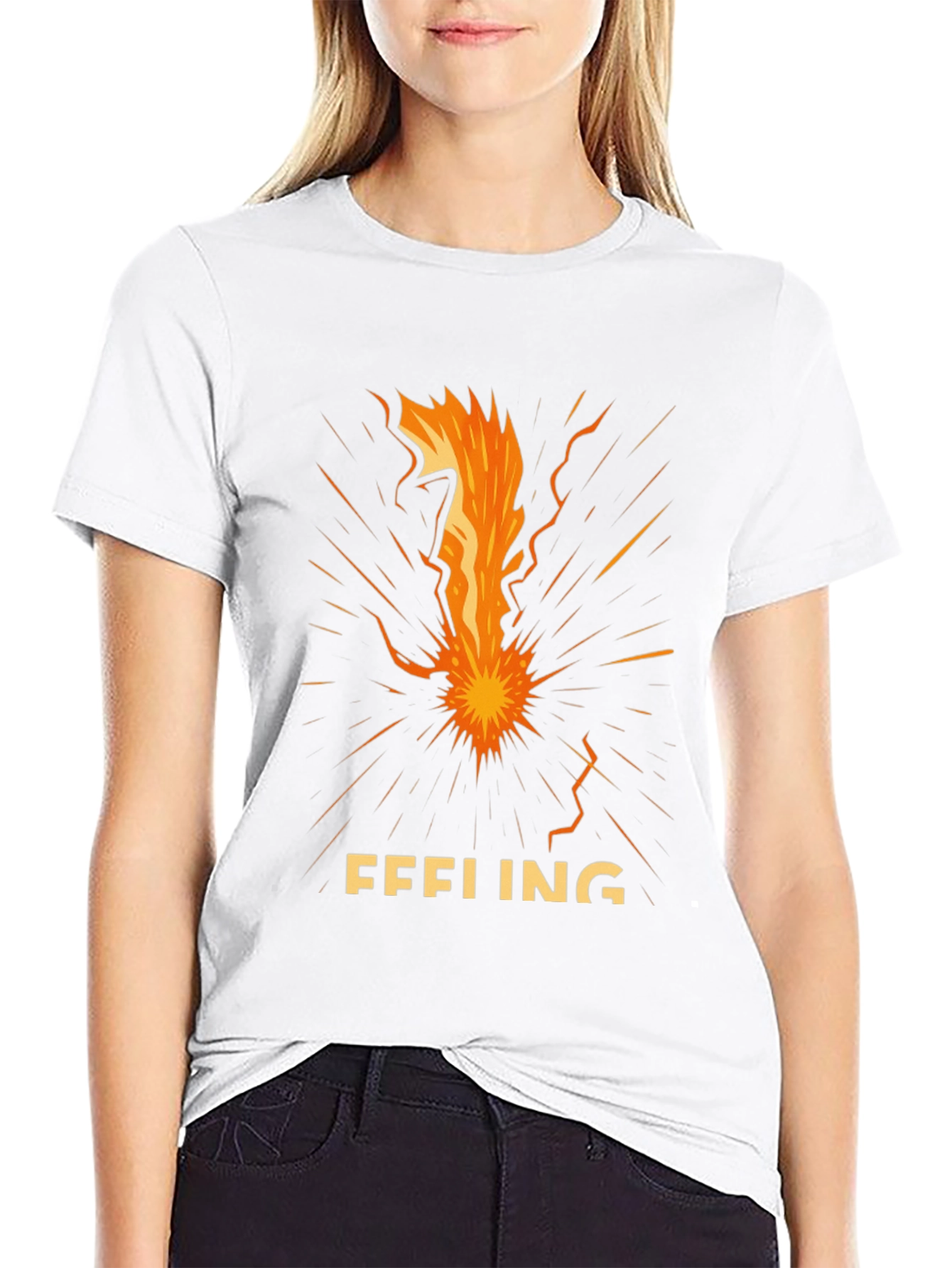 Black Feeling Graphic Tee - Bold Statement T-Shirt view 9