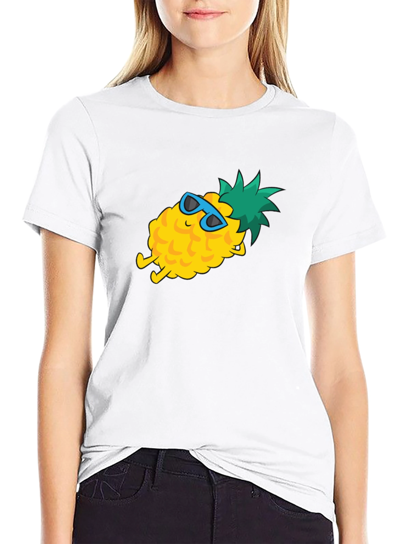 Black Chill Pineapple Graphic T-Shirt - Summer Vibes view 9