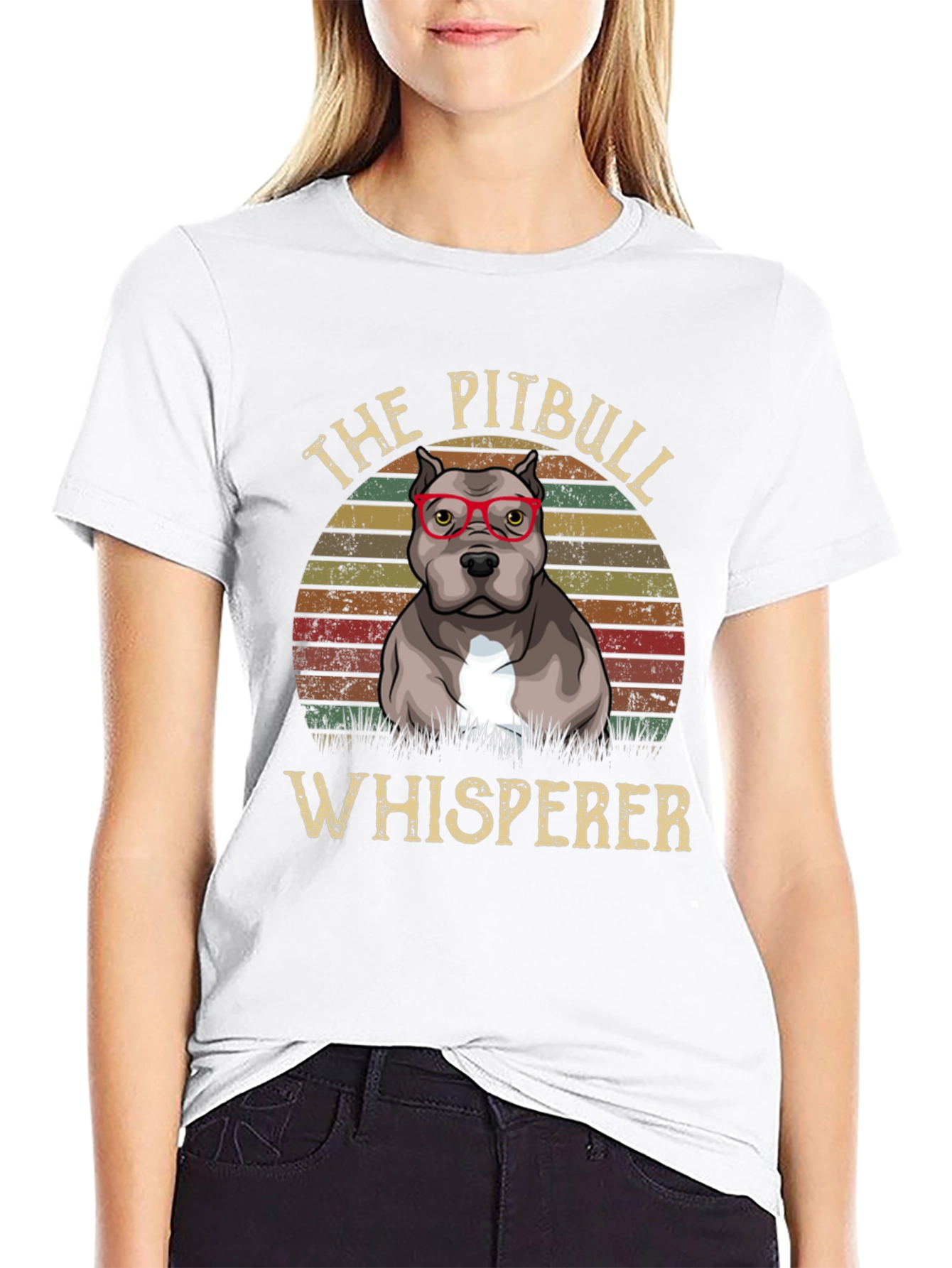 Black Pitbull Whisperer T-Shirt - Dog Lover Tee view 9